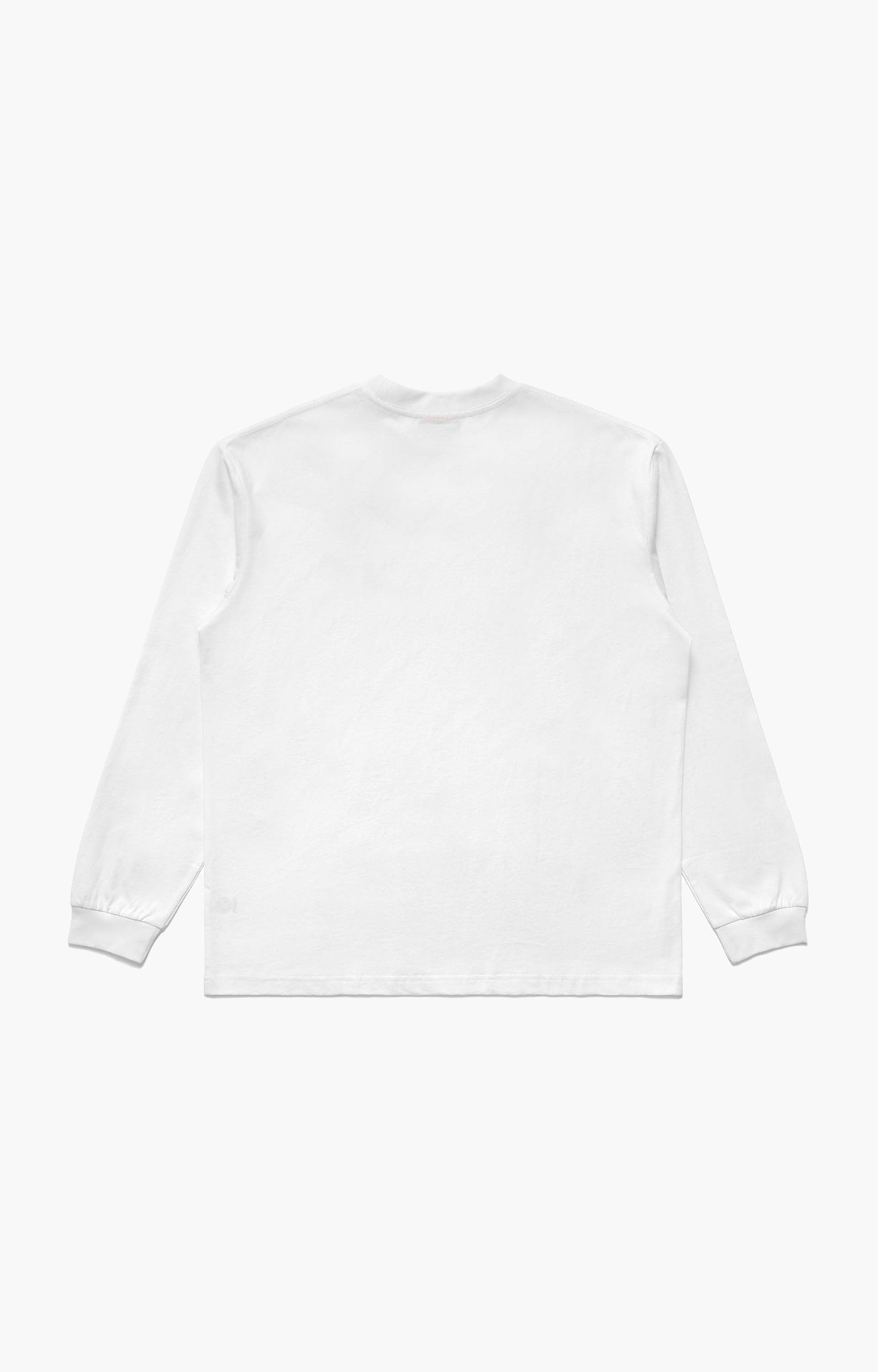 Metalwood Word Longsleeve T-Shirt, White