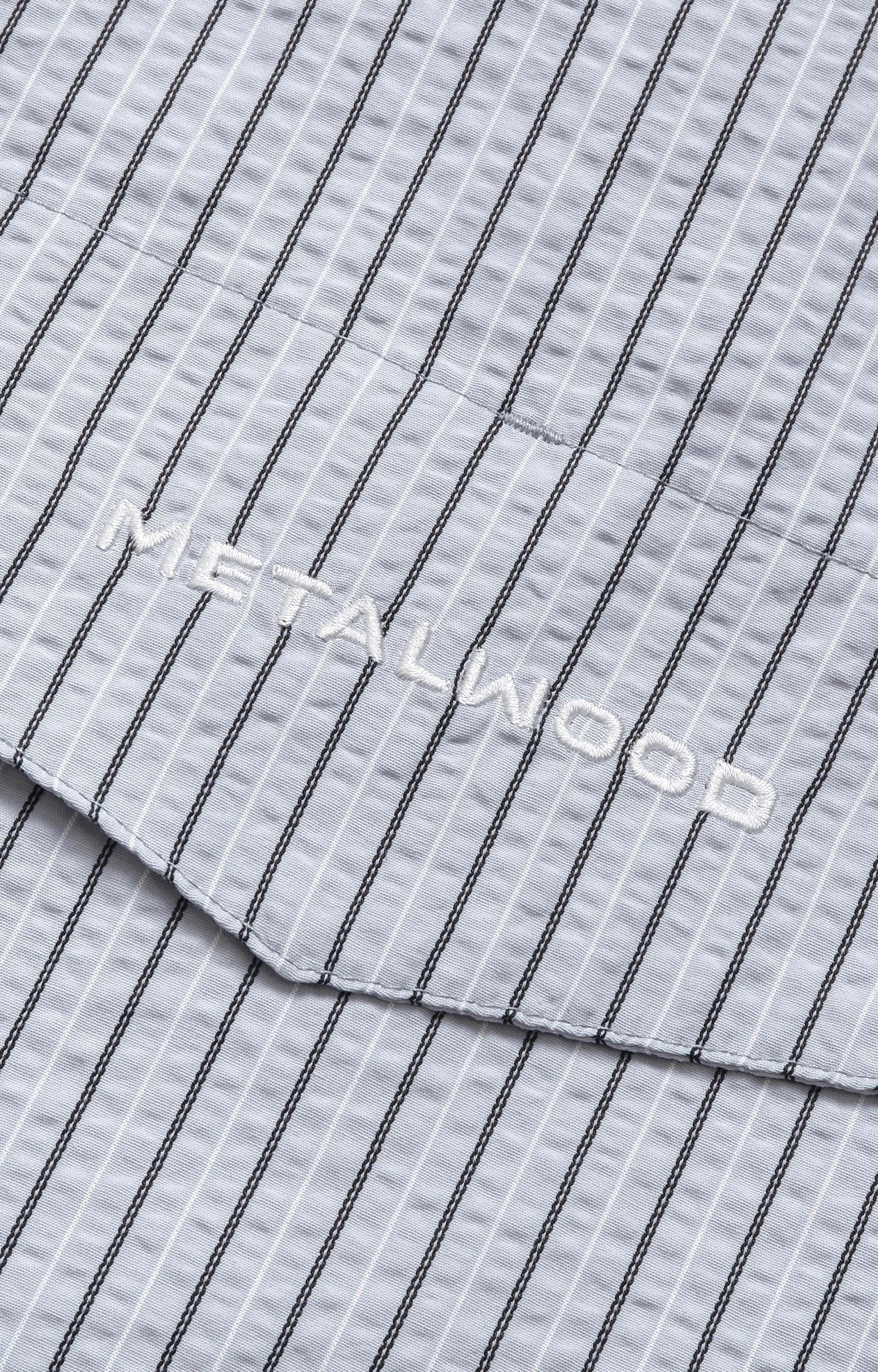 Metalwood Seersucker Fishing Shirt, Sky