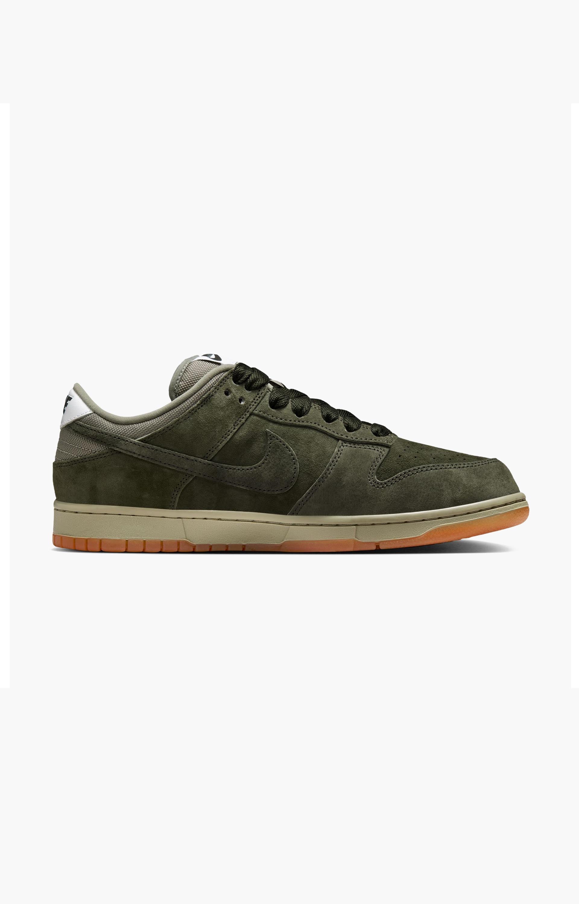 Nike SB Dunk Low Pro B Shoe, Sequoia/Army/White