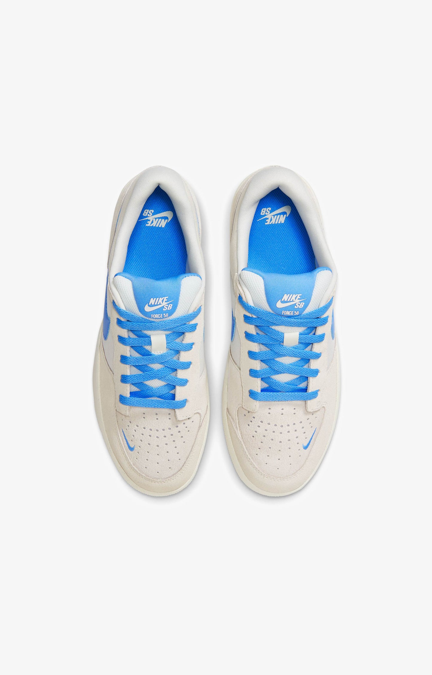 Nike SB Force 58 Shoe, Phantom/University Blue