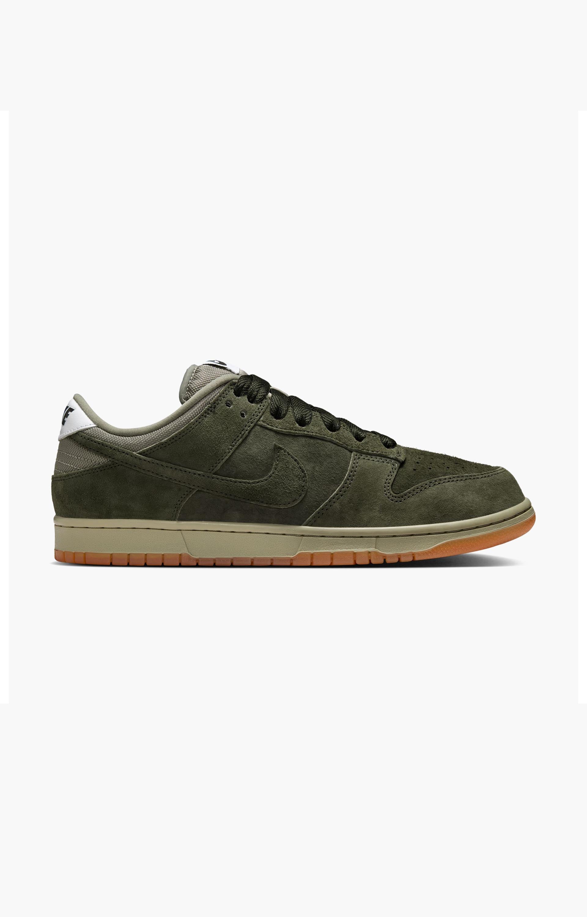 Nike SB Dunk Low Pro B Shoe, Sequoia/Army/White
