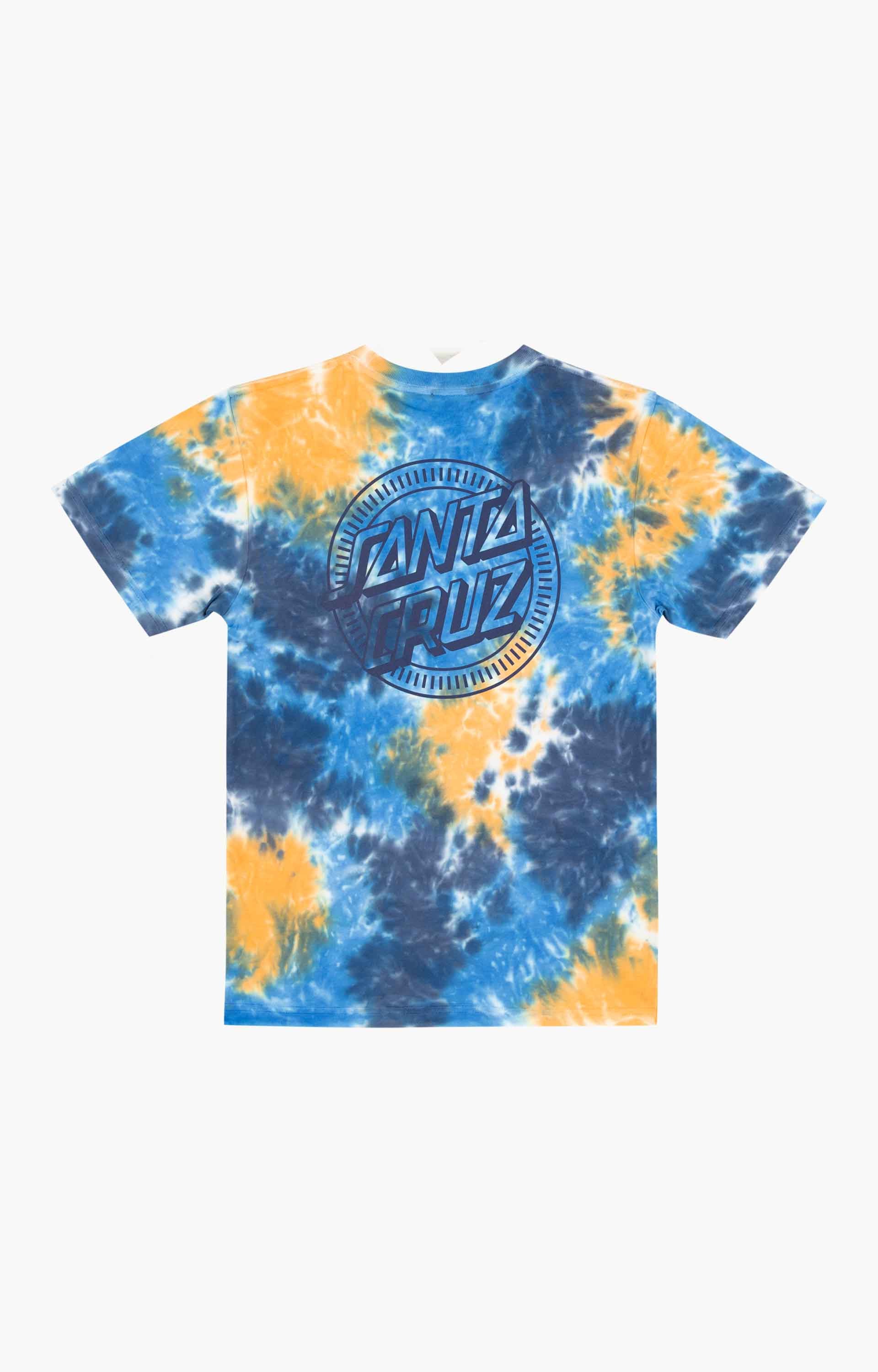 Santa Cruz Industrial Dot Mono T-Shirt, Blue Tie Dye