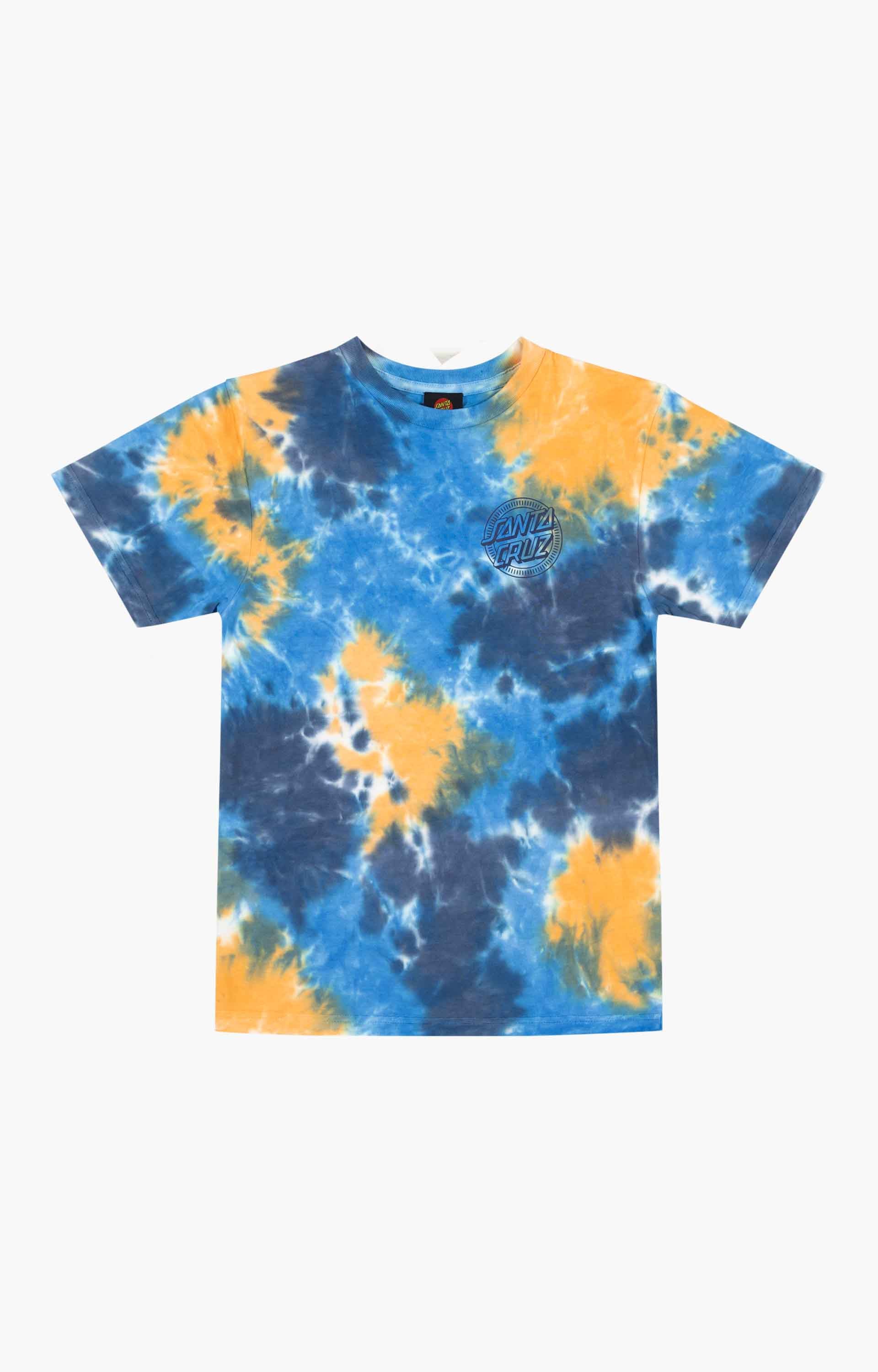 Santa Cruz Industrial Dot Mono T-Shirt, Blue Tie Dye