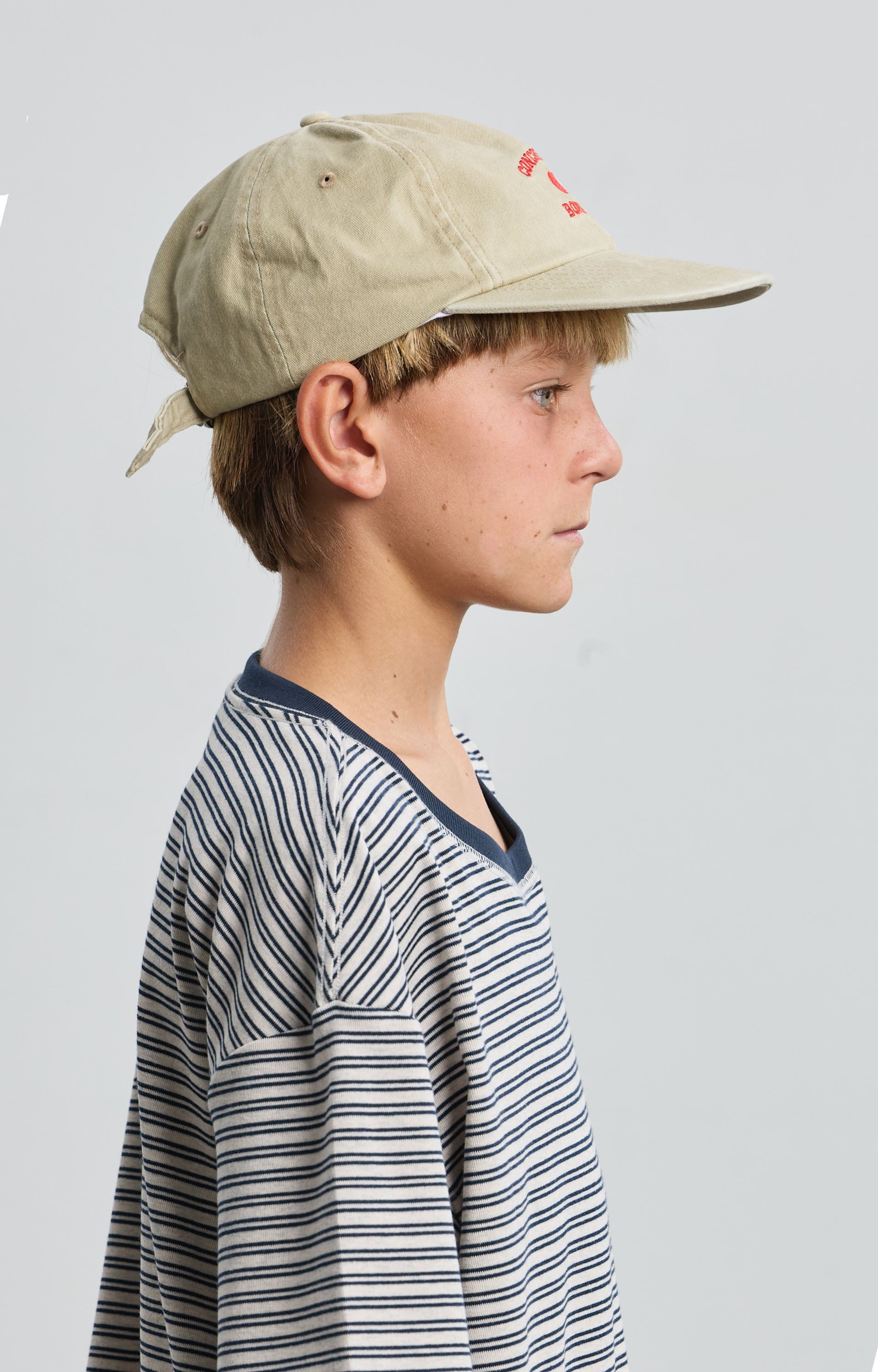 Concrete Youth Linework T-Shirt, Chalk/Navy (preorder)