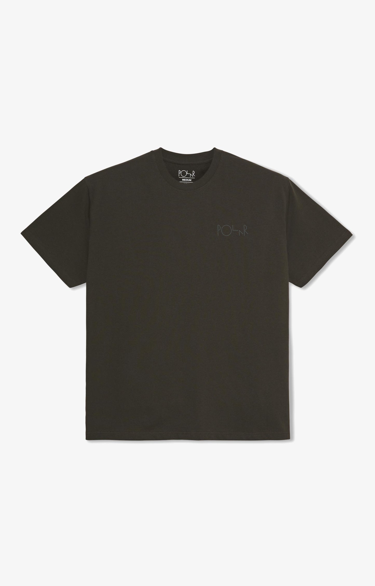 Polar Skate Co Stroke Logo T-Shirt, Dirty Black