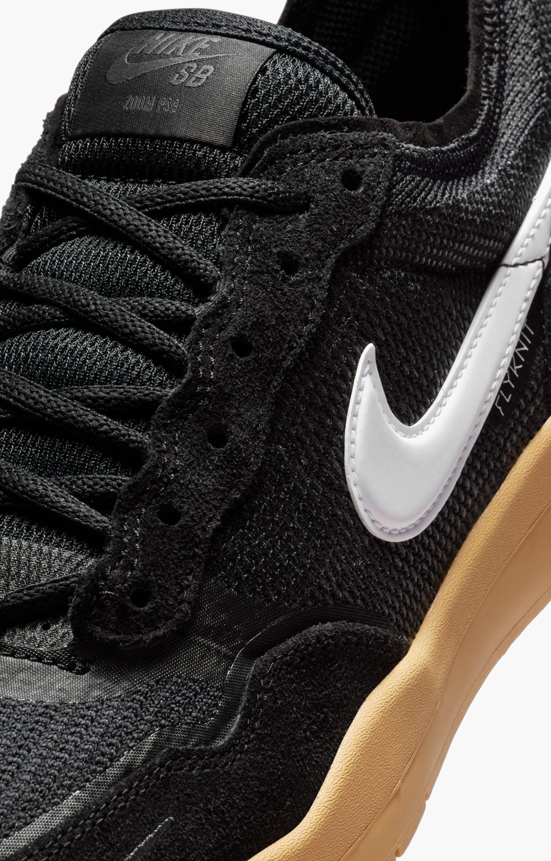 Nike SB PS8 Shoe, Black/White/Gum/Yellow