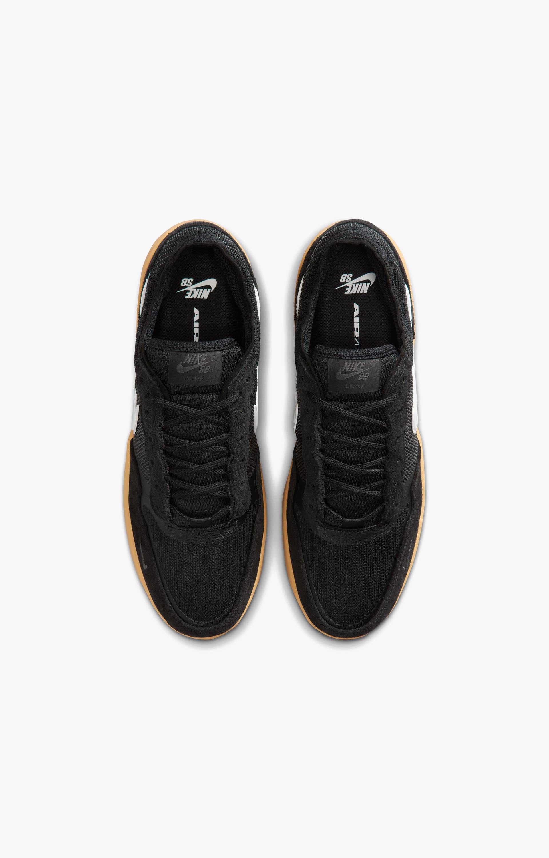 Nike SB PS8 Shoe, Black/White/Gum/Yellow