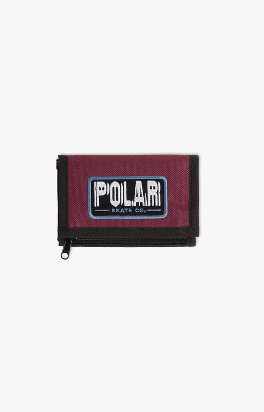 Polar Skate Co Earthquake Key Wallet, Wine/Oxford Blue