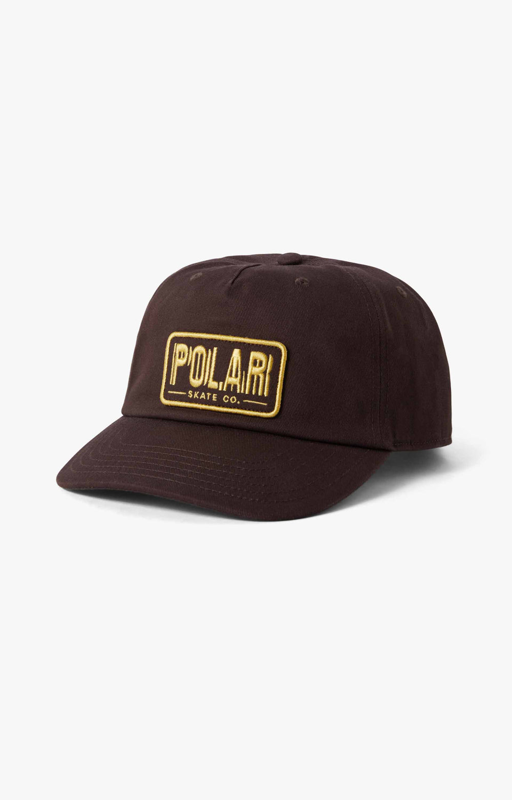 Polar Skate Co Earthquake Patch Cap Headwear, Brown