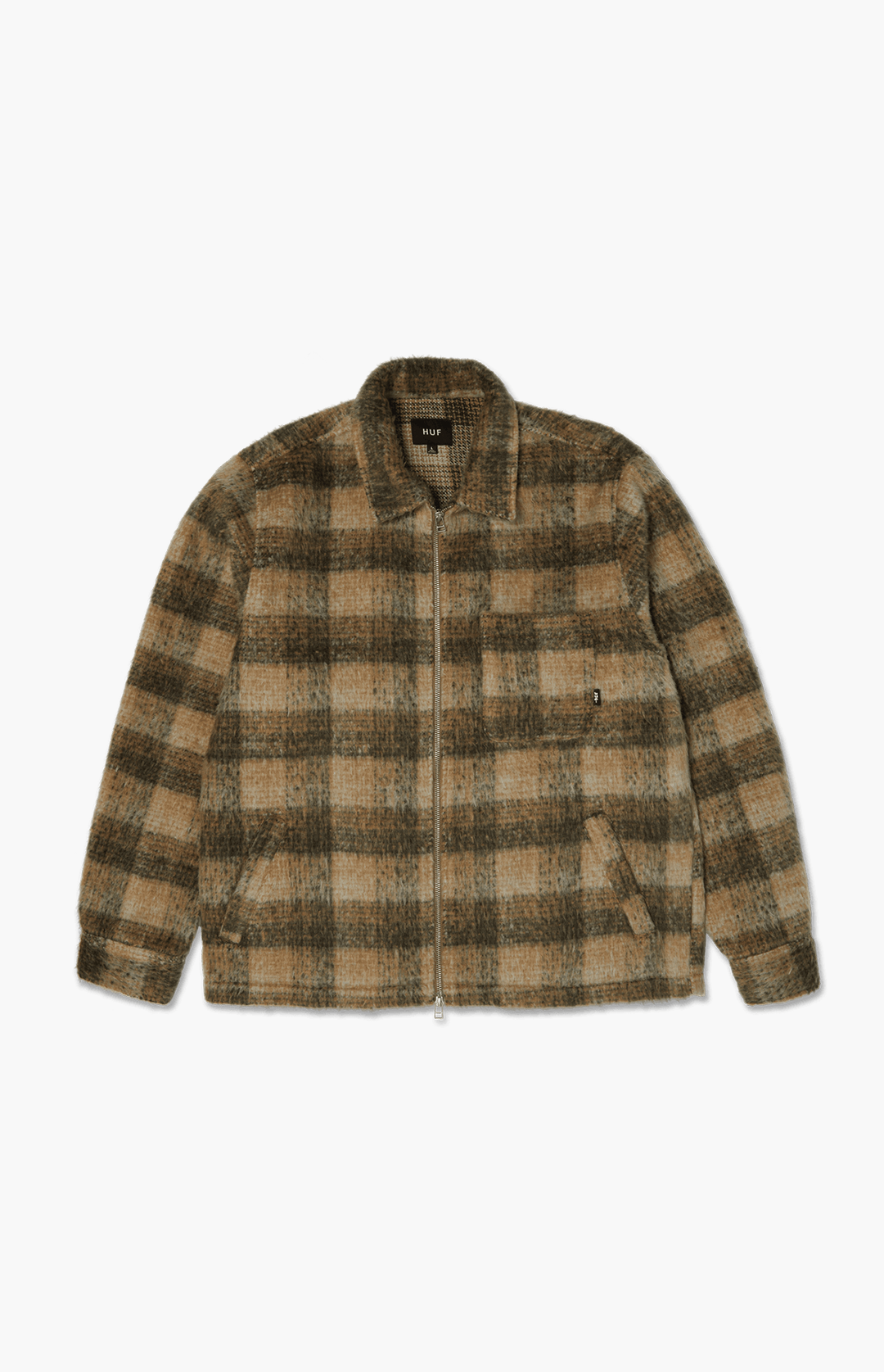 HUF Megablast Plaid Jacket, Desert
