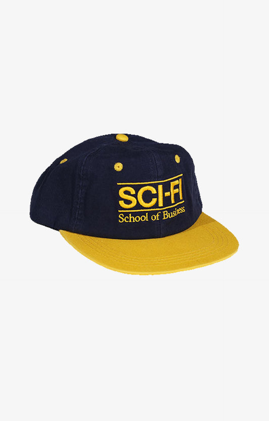 Sci-Fi Fantasy School of Business Hat Headwear, Navy/Yellow