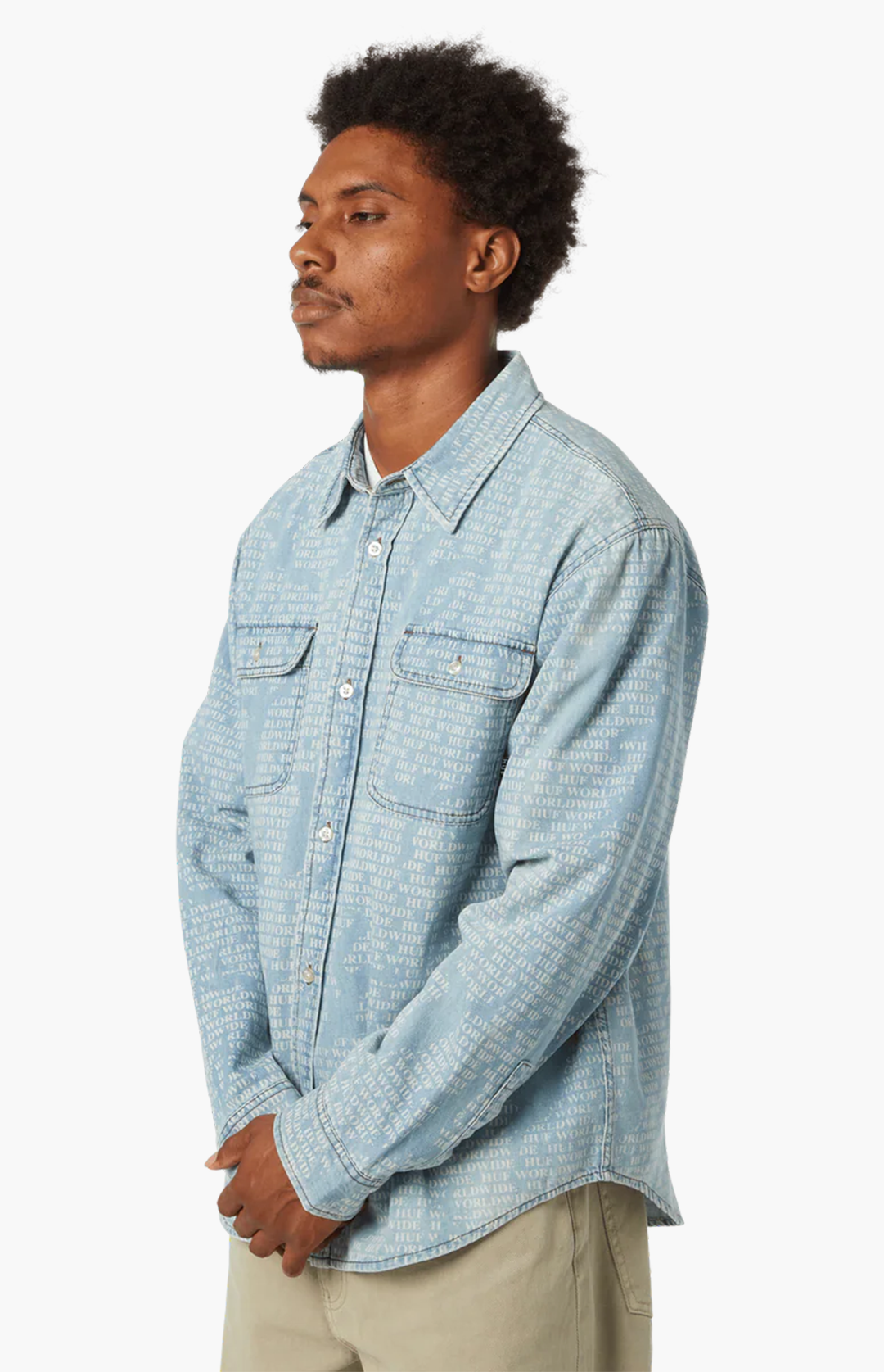HUF Ceremony Denim Shirt, Indigo