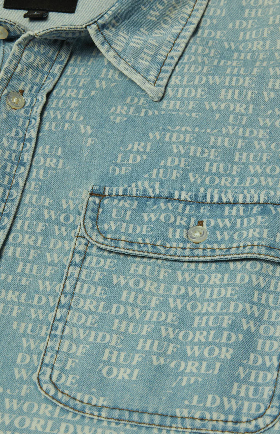 HUF Ceremony Denim Shirt, Indigo