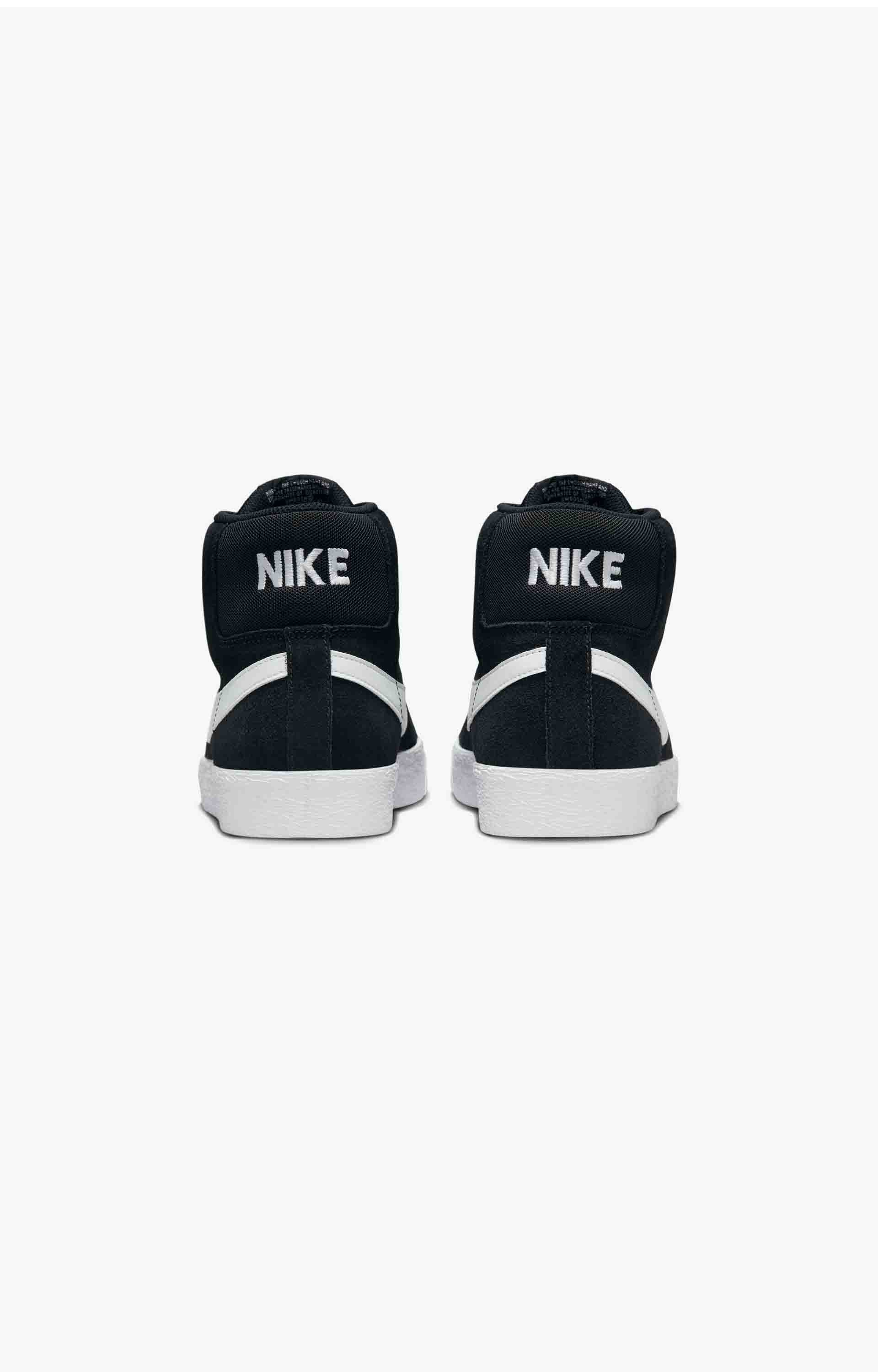 Nike SB Zoom Blazer Mid Shoe, Black/White