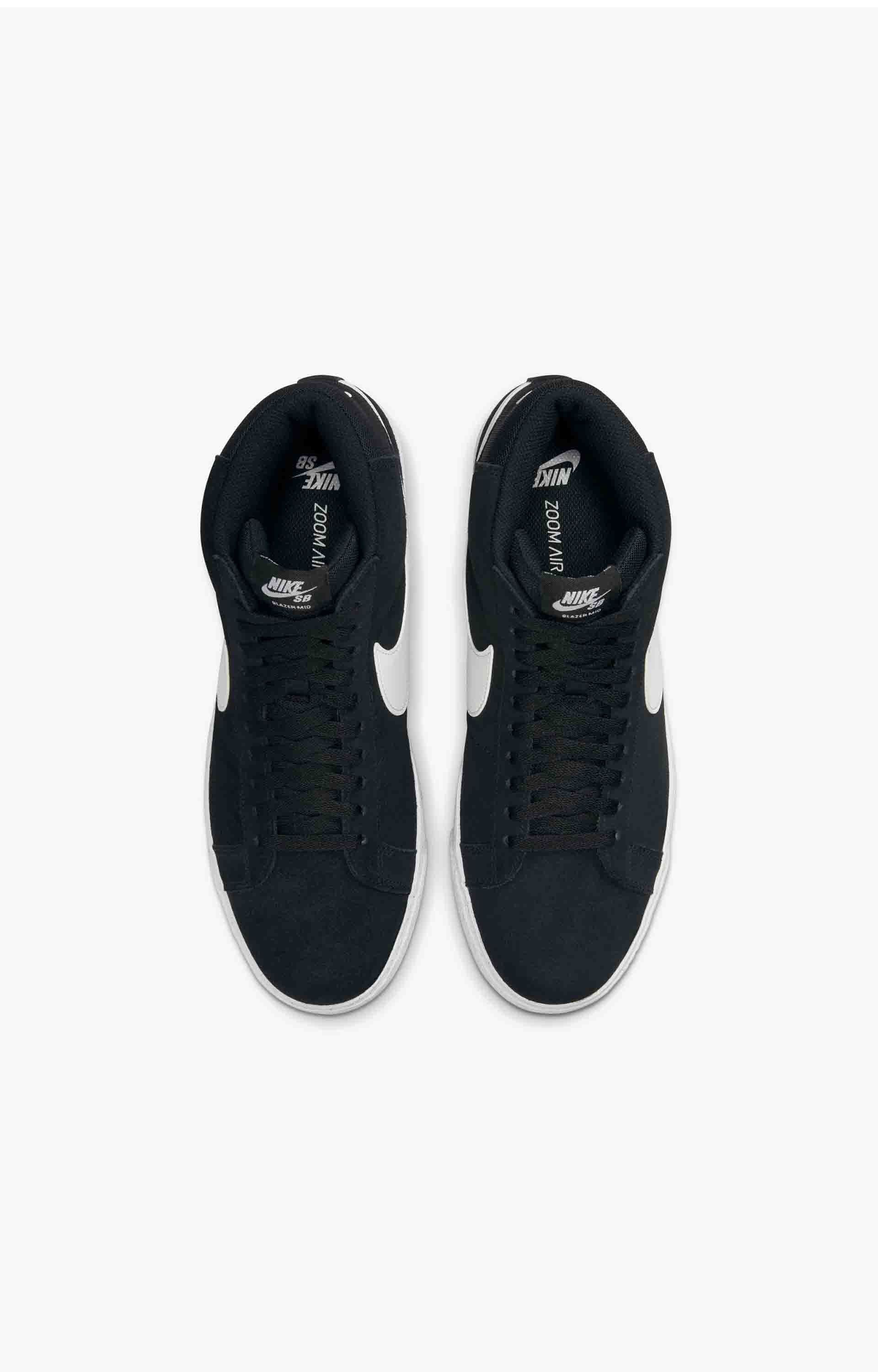 Nike SB Zoom Blazer Mid Shoe, Black/White