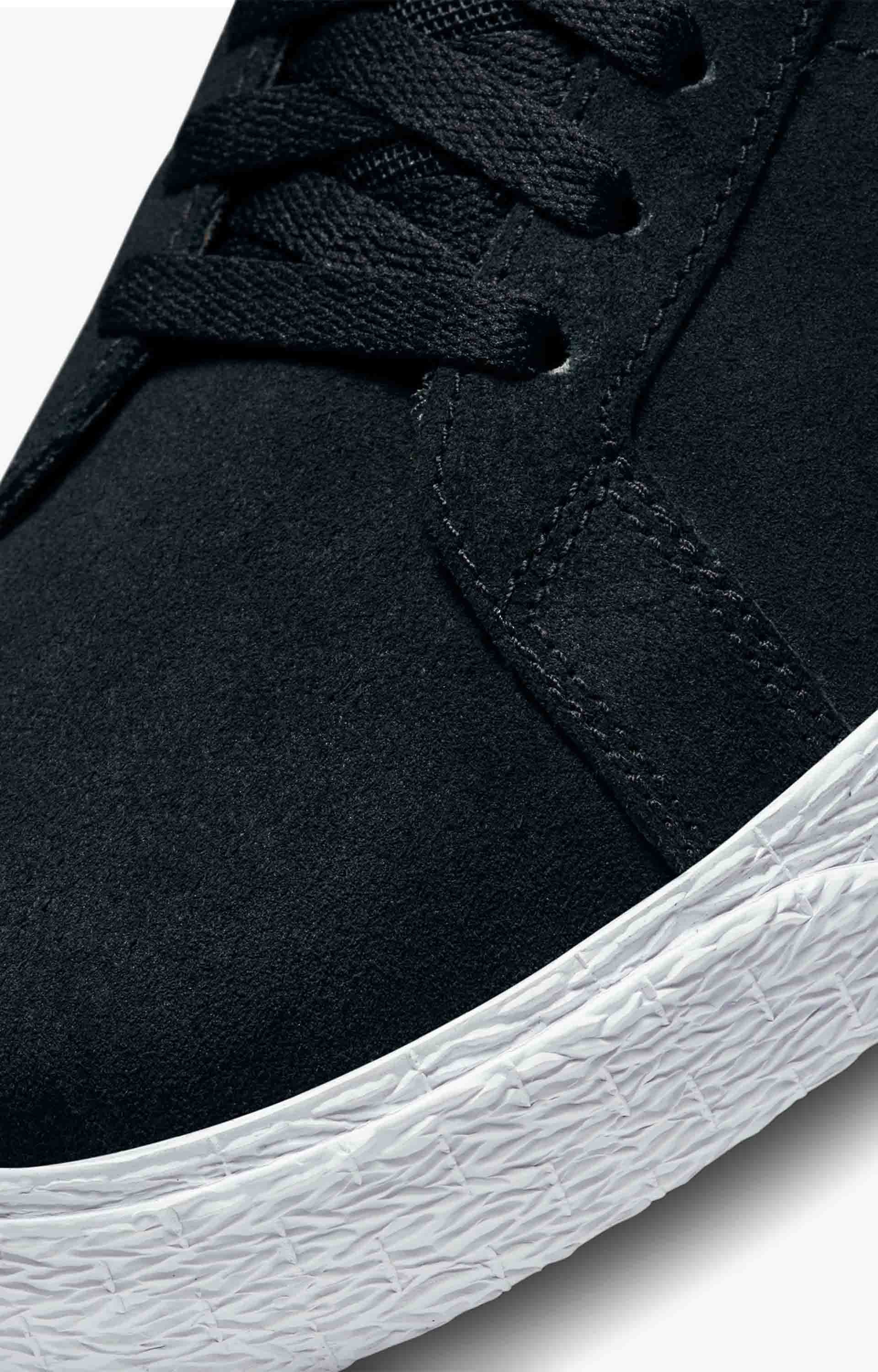 Nike SB Zoom Blazer Mid Shoe, Black/White