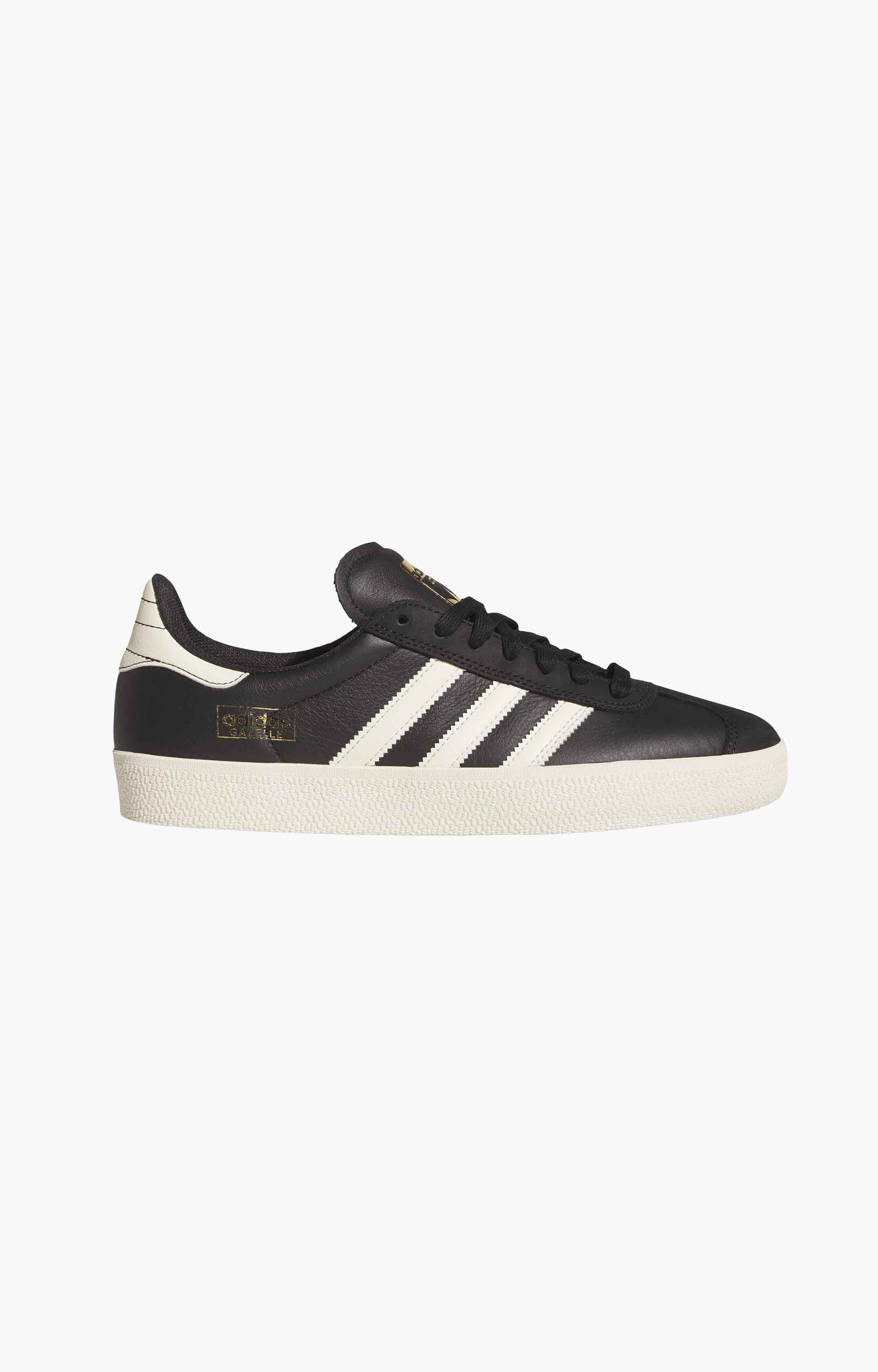 Adidas Gazelle ADV Shoes, Core Black/Cream White/Gold Metallic