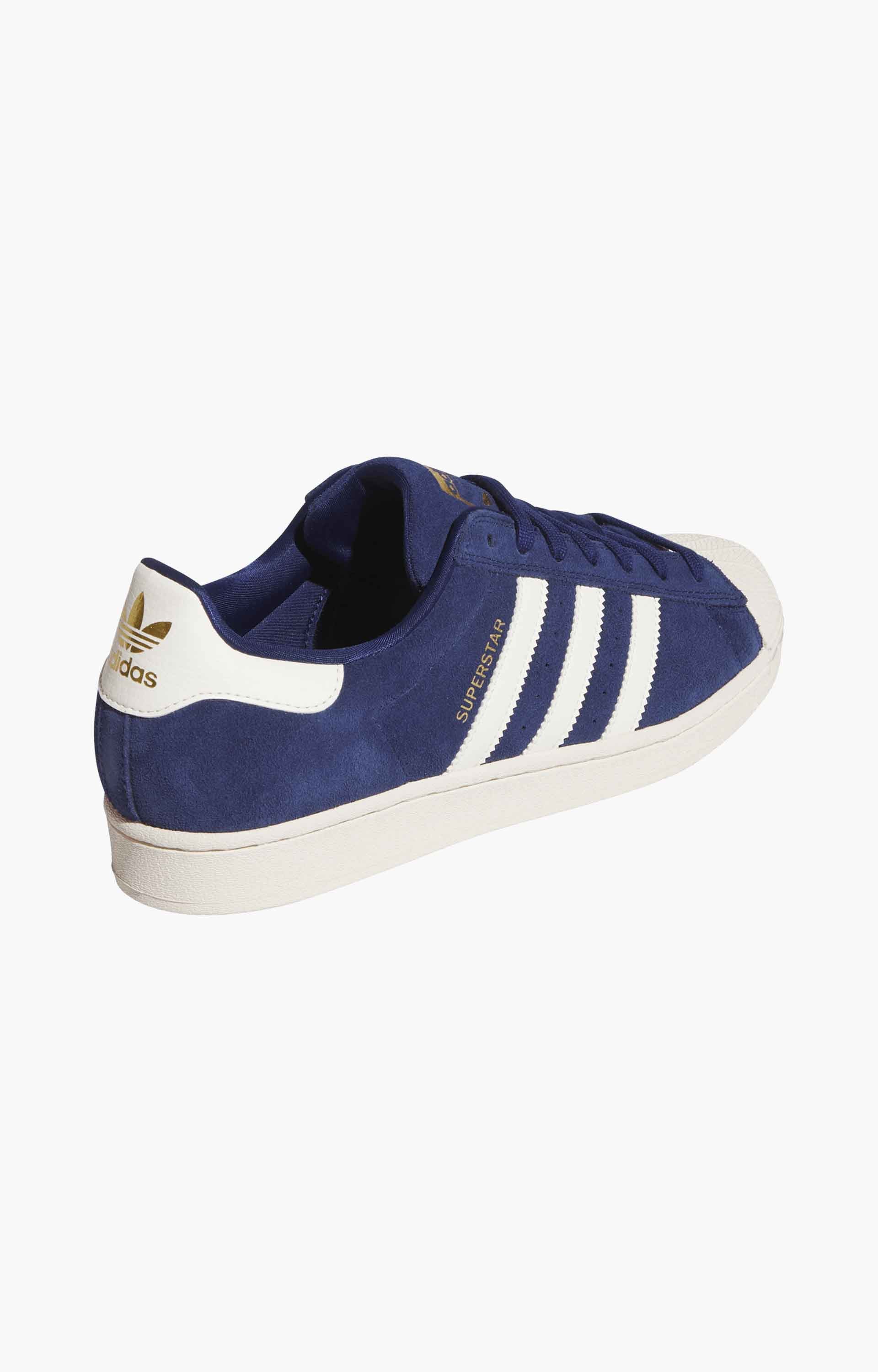 Adidas Superstar ADV Shoes, Dark Blue/Cloud White/Gold Metallic