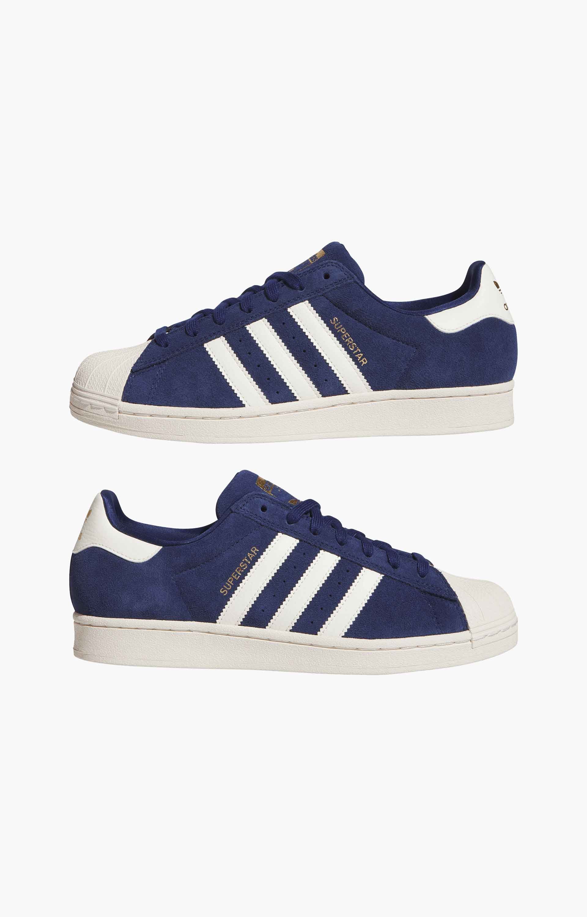 Adidas Superstar ADV Shoes, Dark Blue/Cloud White/Gold Metallic