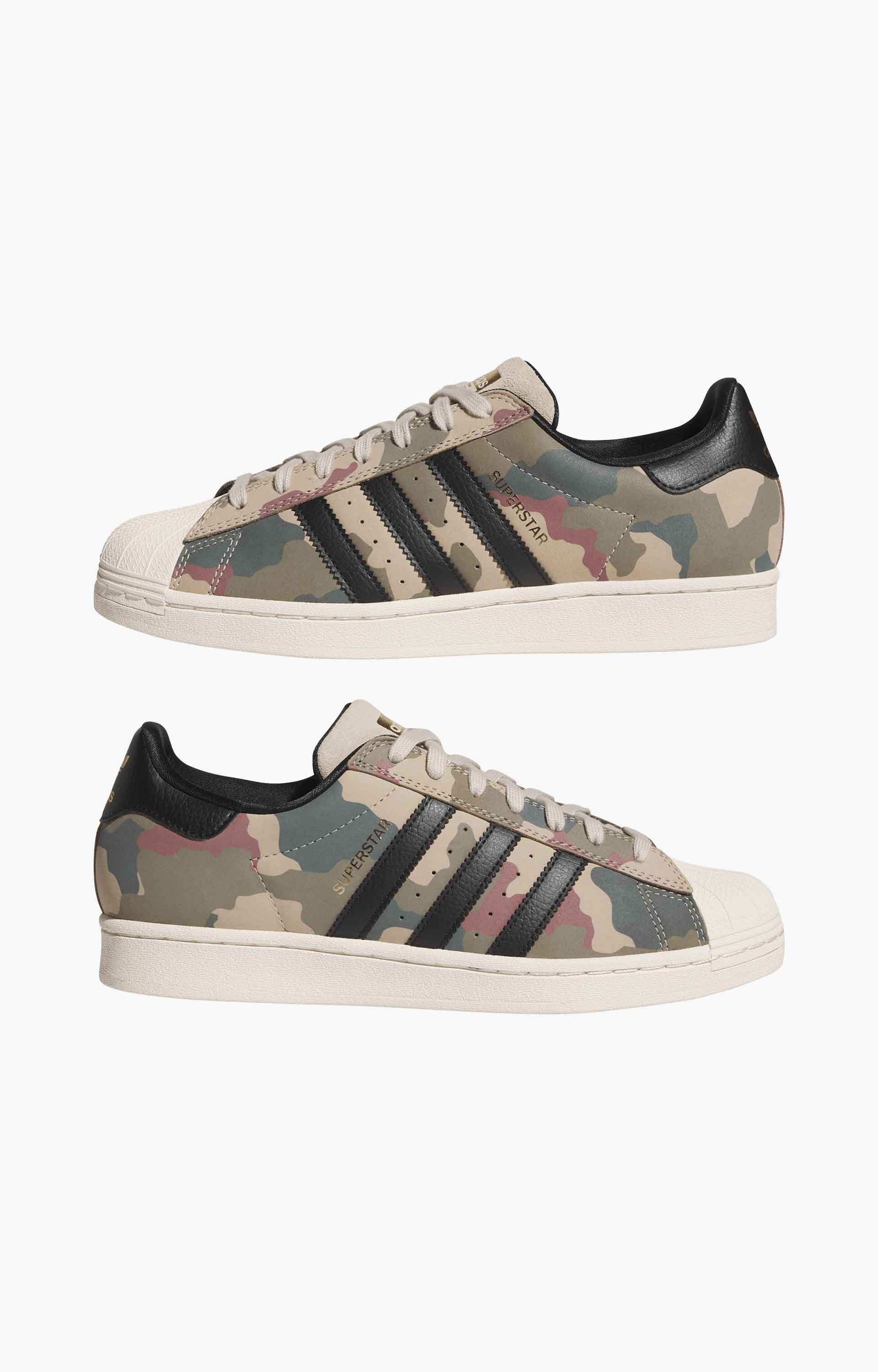 Adidas Superstar ADV Shoes, Khaki Heather/Core Black /Cloud White