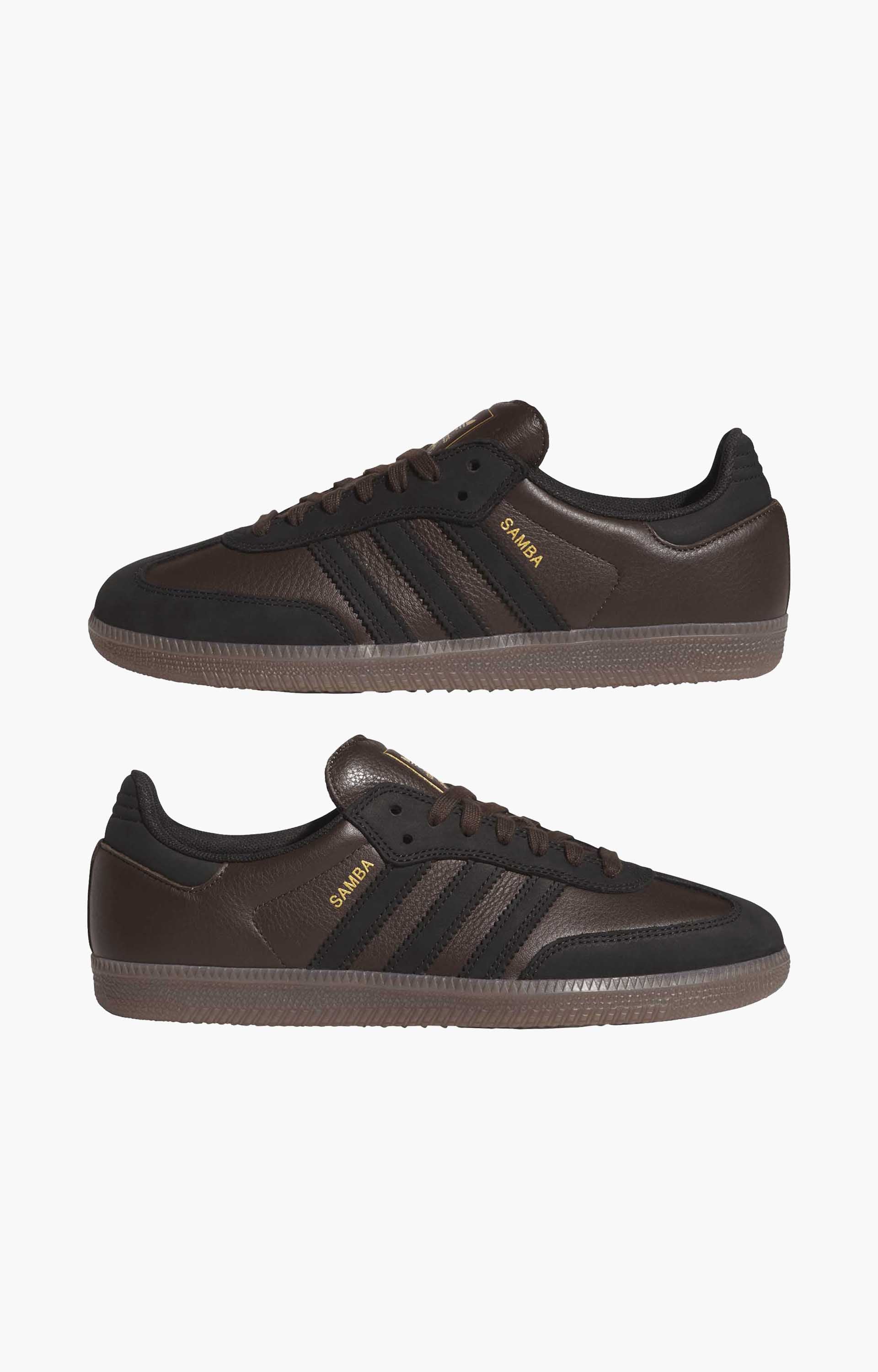 Adidas Samba Adv Shoe, Dark Brown/Core Black/Gum