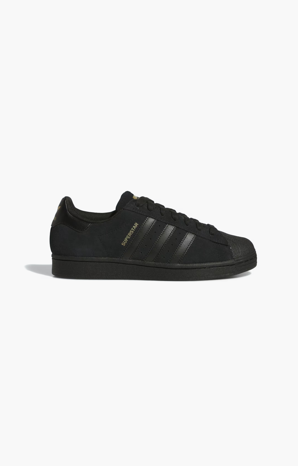 Adidas Superstar 80 ADV Shoe, Black/Black Suede