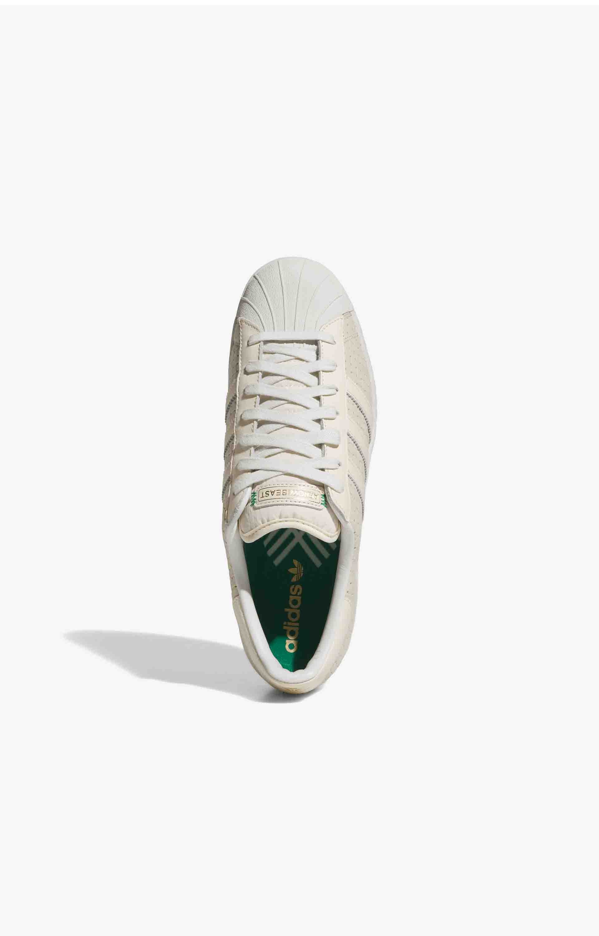 Adidas x Arrow & Beast Superstar ADV Stuttgart Shoe, Wonder White/Crystal White