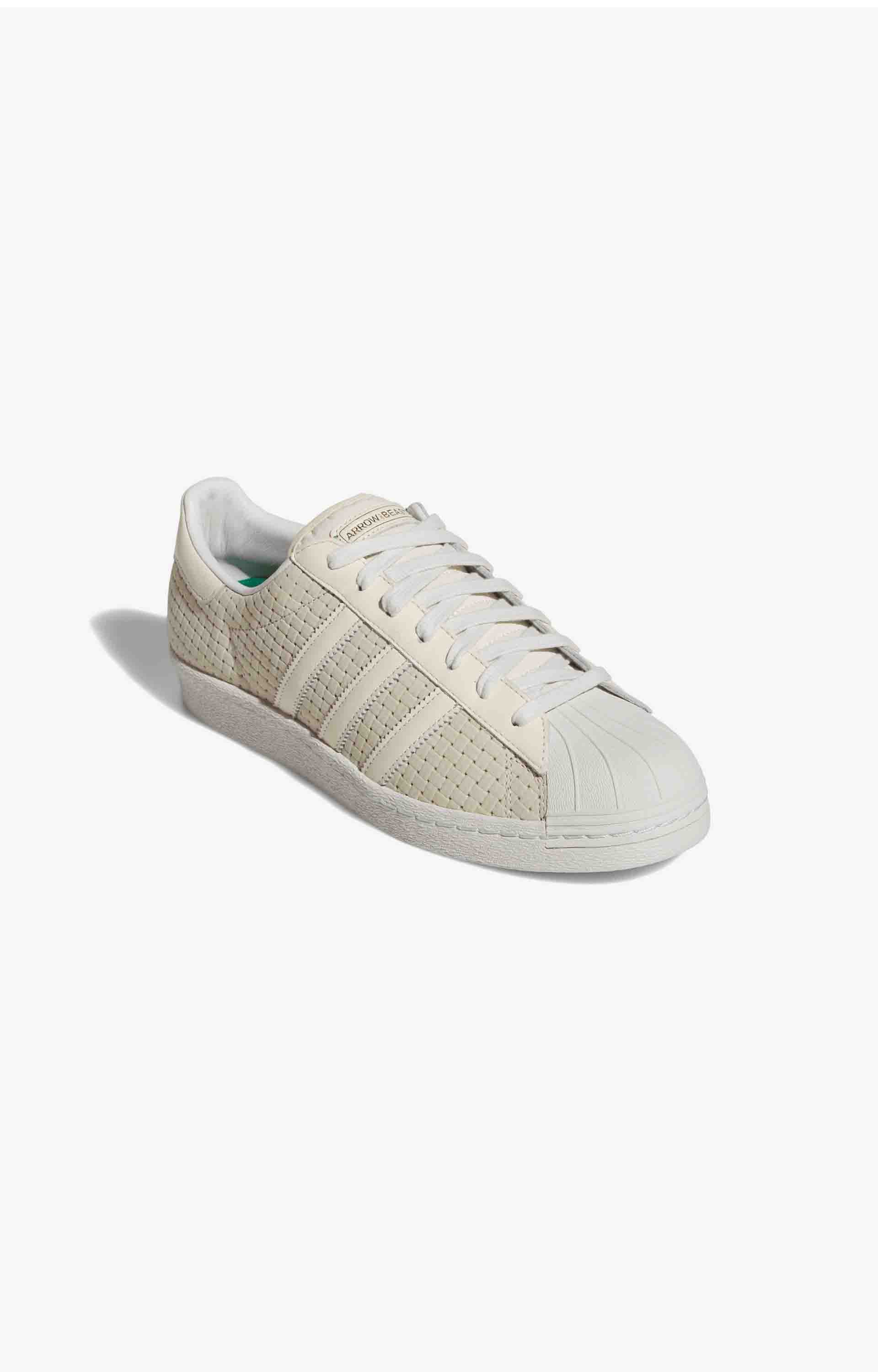 Adidas x Arrow & Beast Superstar ADV Stuttgart Shoe, Wonder White/Crystal White