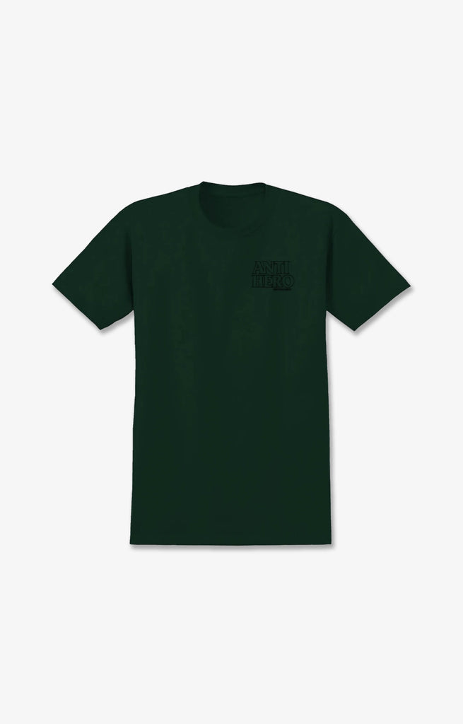 Anti Hero Lil Black Hero Outline T-Shirt, Green