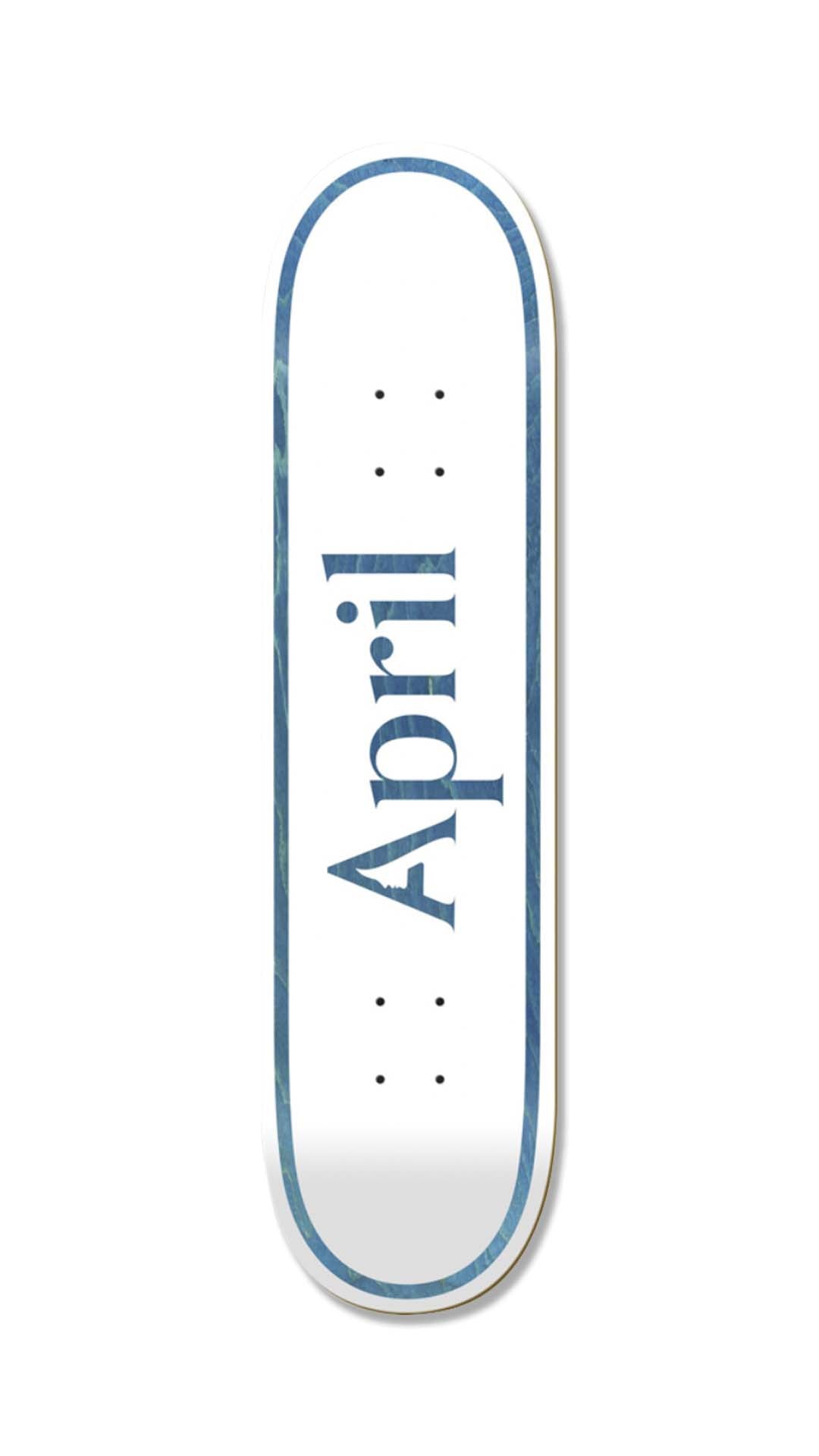 April OG Logo Skateboard Deck Blue