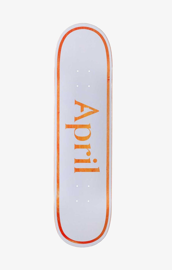 April OG Logo Skateboard Deck Orange