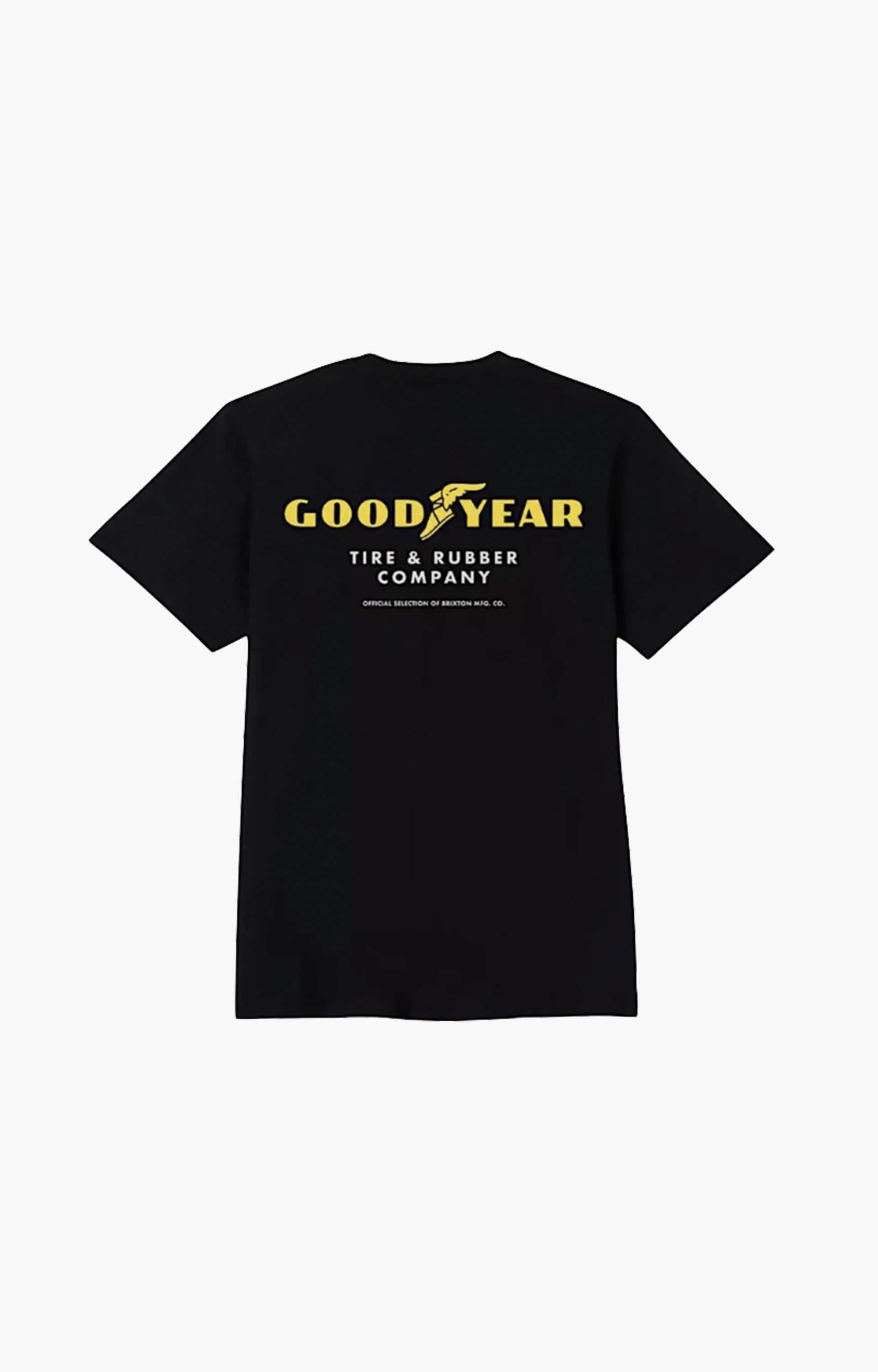 Brixton Goodyear Service Pocket T Shirt, Black