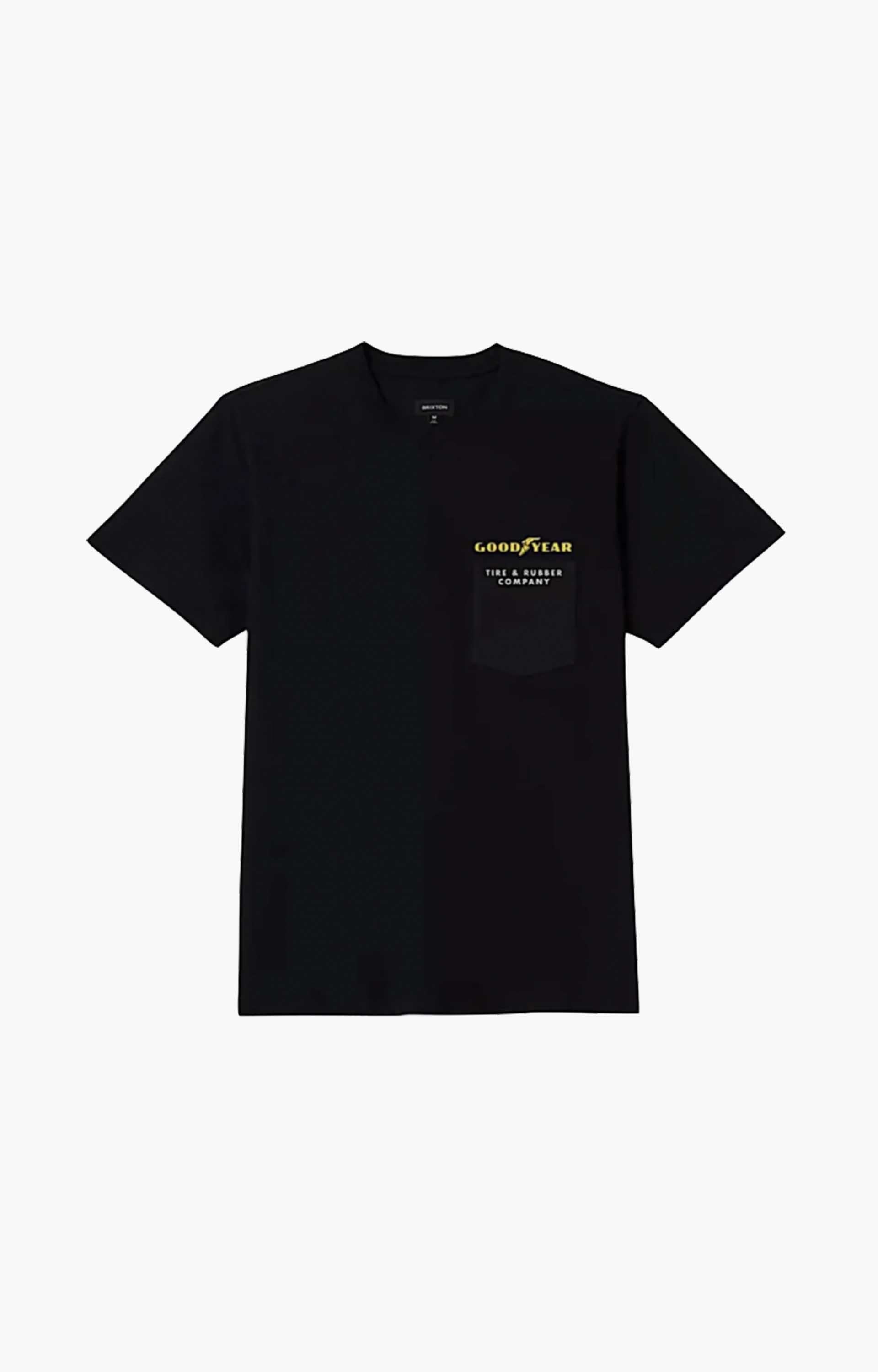 Brixton Goodyear Service Pocket T Shirt, Black