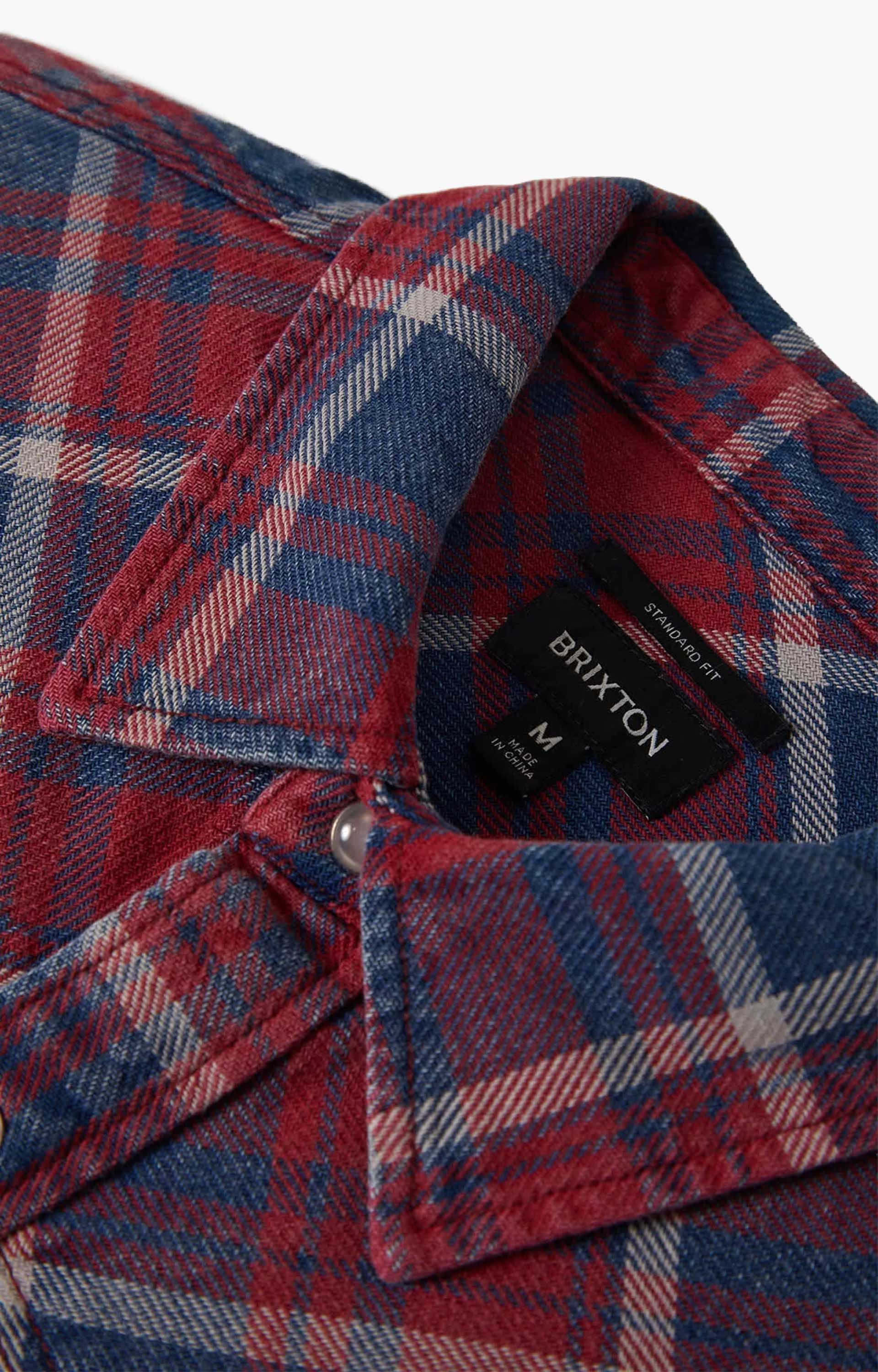 Brixton Waylon Lightweight Overshirt, Denim Plaid