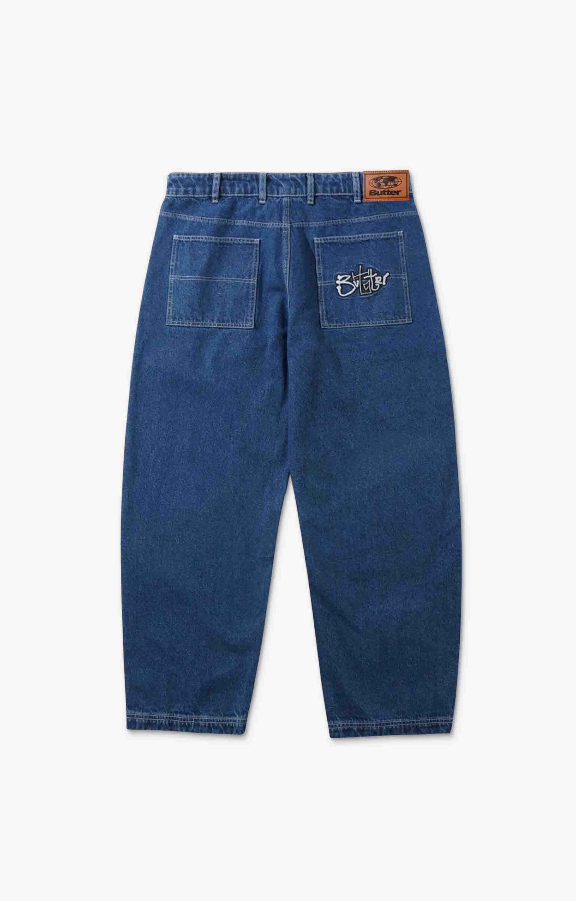 Butter Goods Scribble Denim Jeans, Mid Blue
