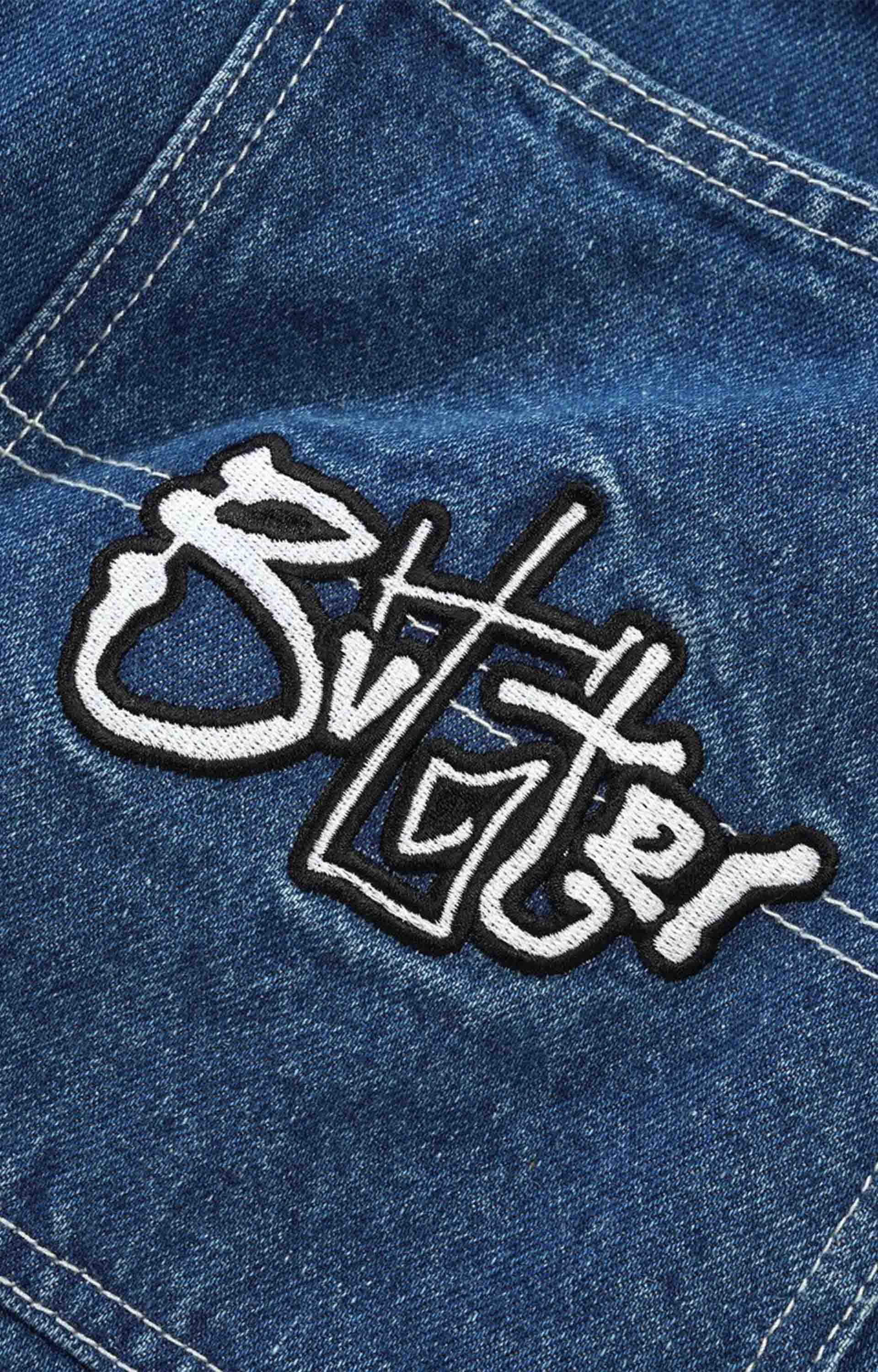 Butter Goods Scribble Denim Jeans, Mid Blue