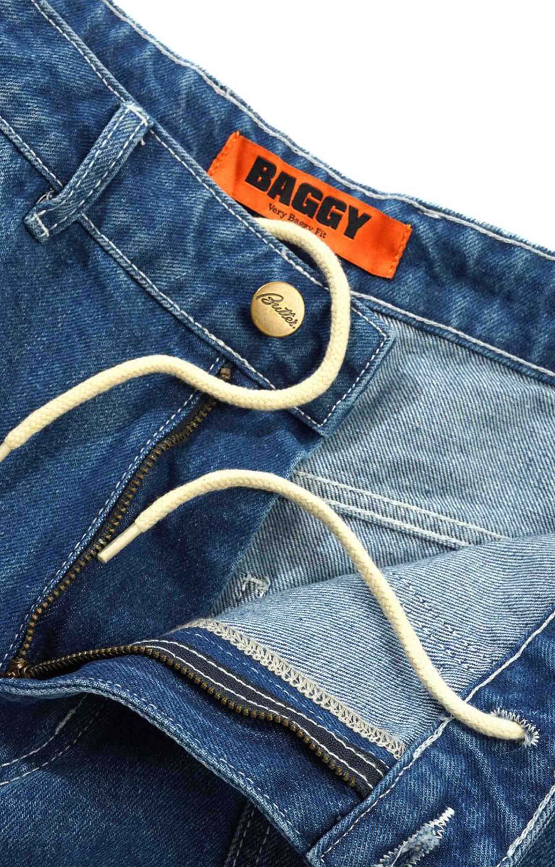 Butter Goods Scribble Denim Jeans, Mid Blue