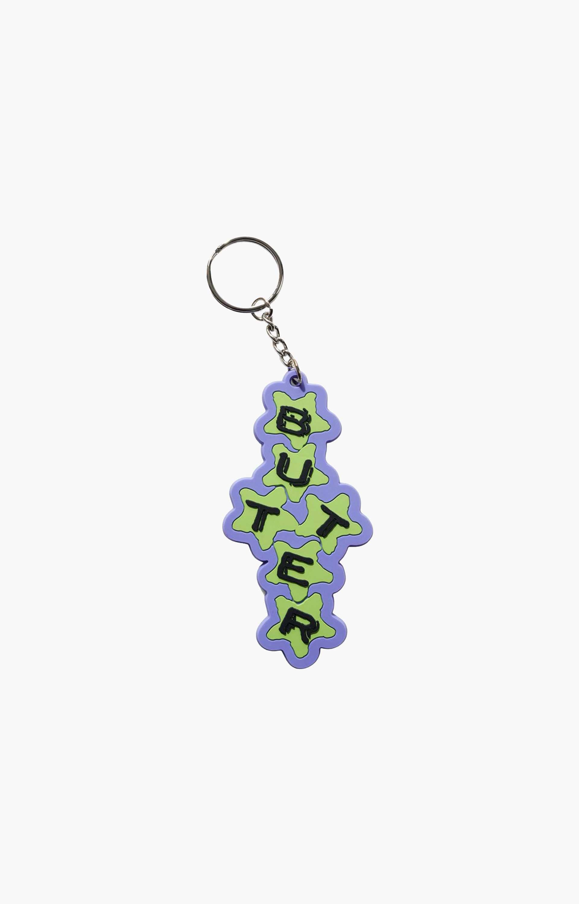 Butter Goods Stars Key Chain, Green/Blue
