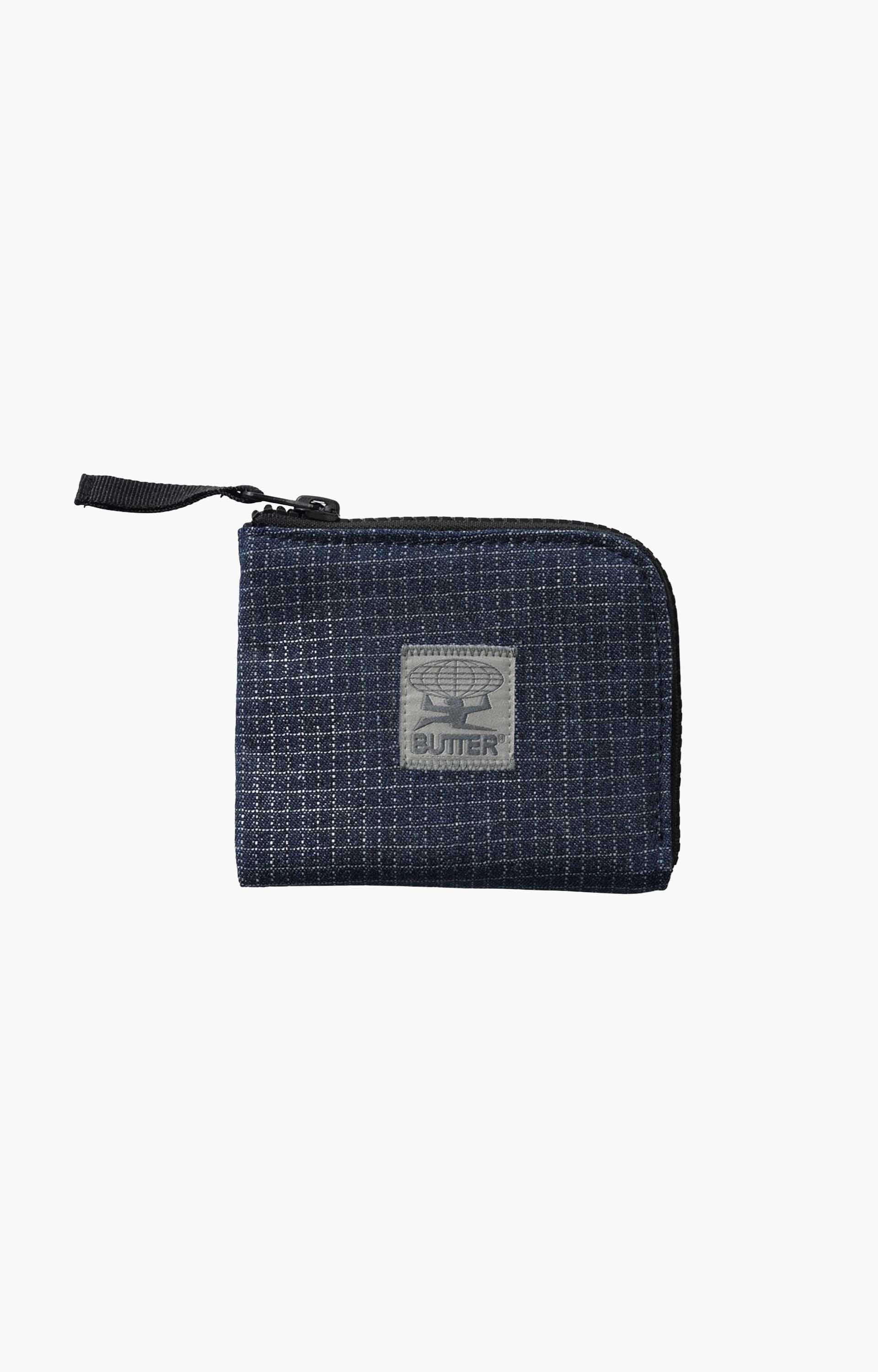 Butter Goods Zip Wallet, Denim