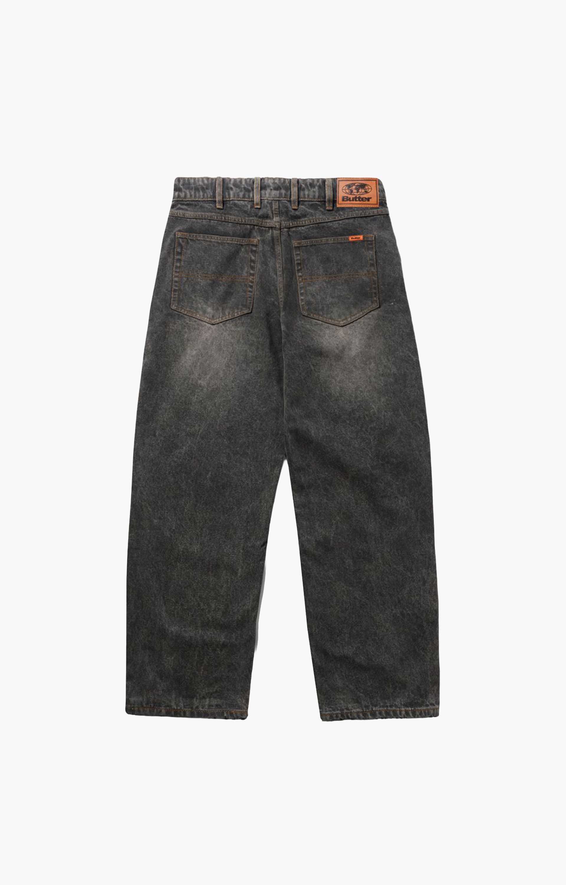 Butter Goods Relaxed Denim Jeans, Faded Charcoal