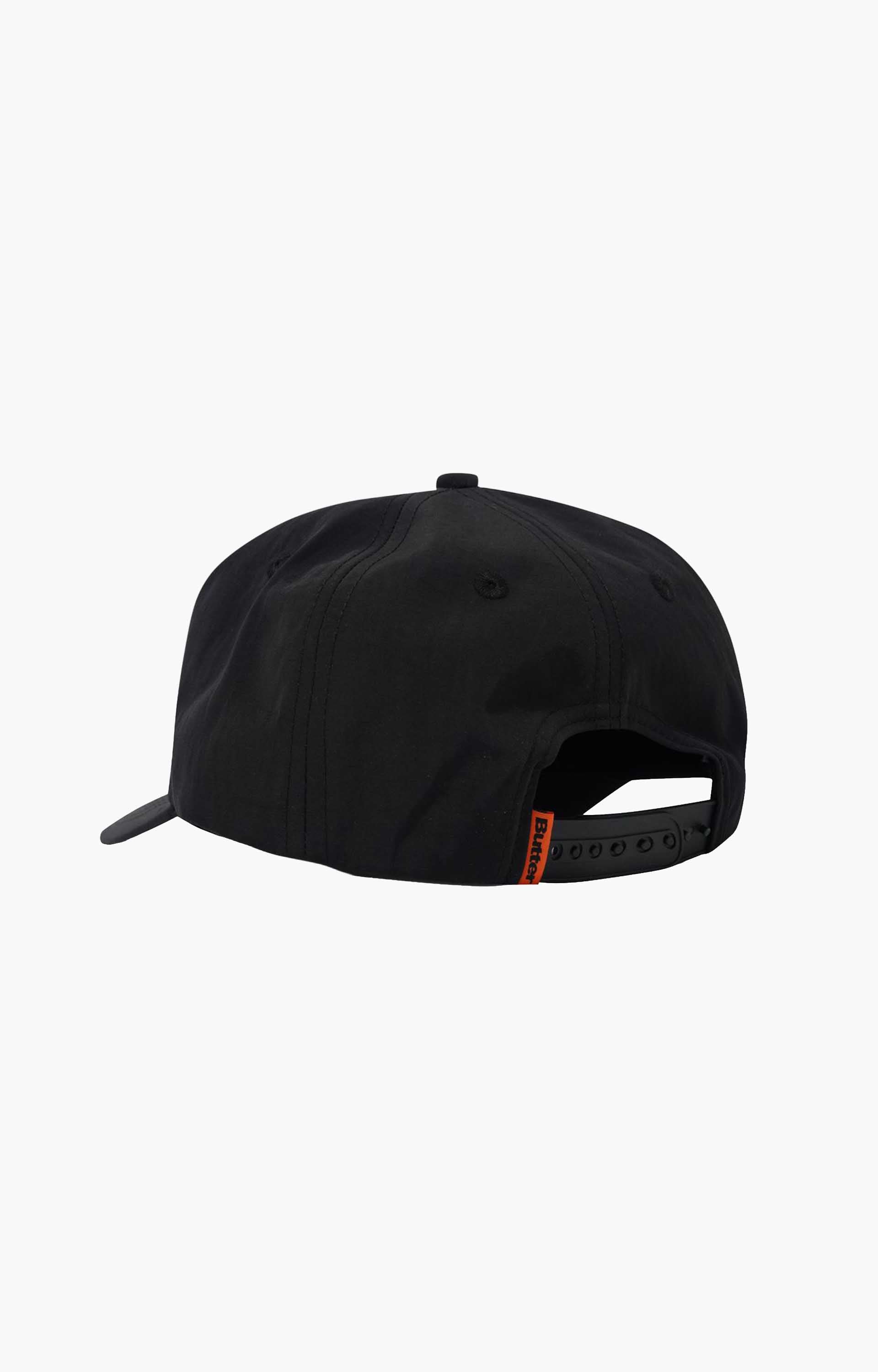 Butter Goods Registered 5 Panel Cap, Black