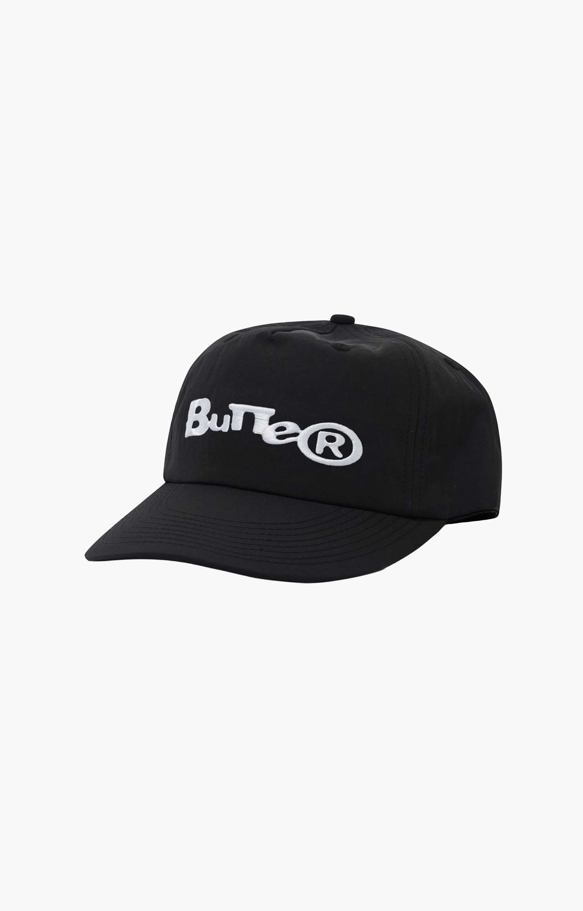 Butter Goods Registered 5 Panel Cap, Black