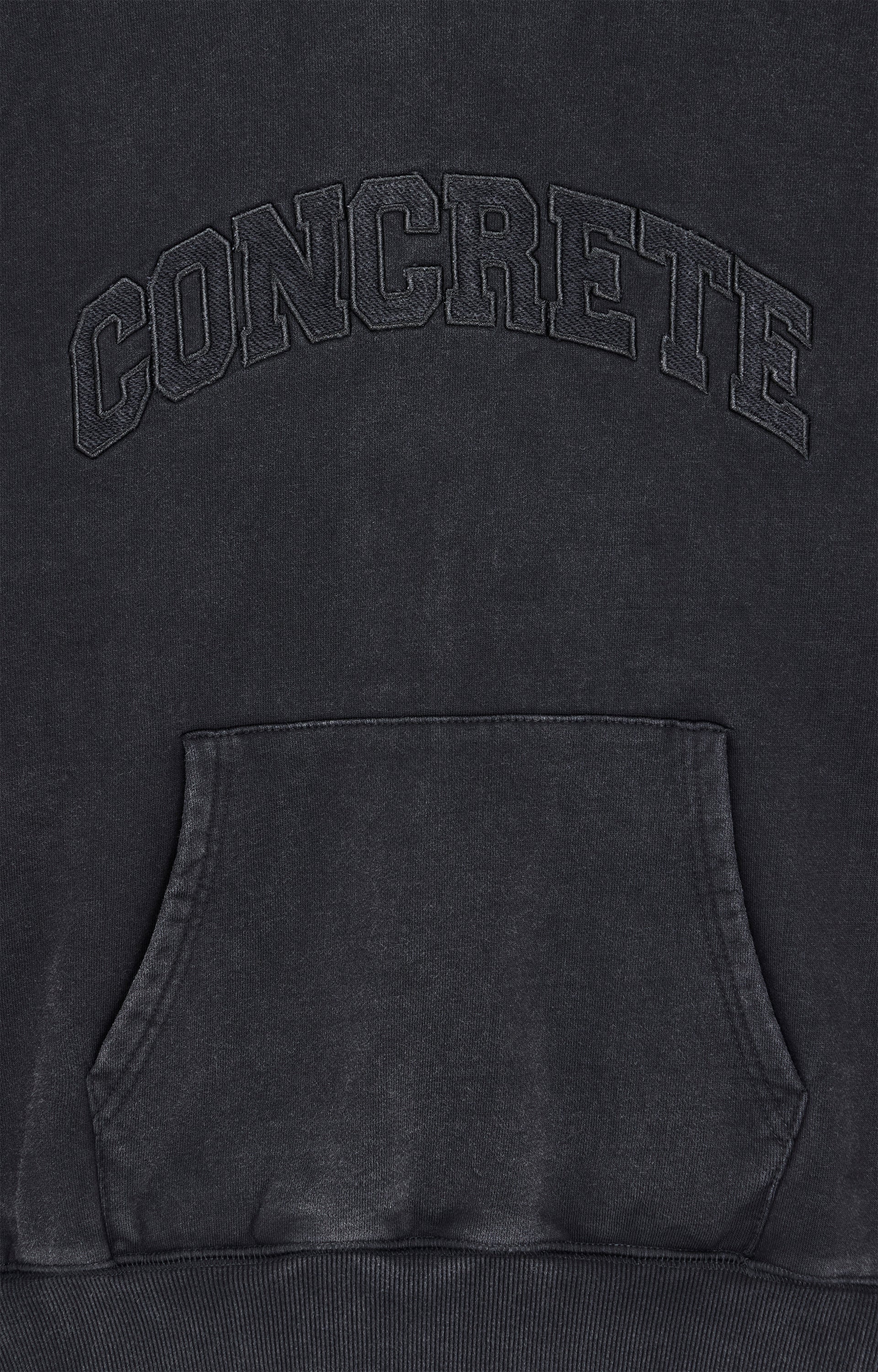 Concrete League Hoodie, Washed Black