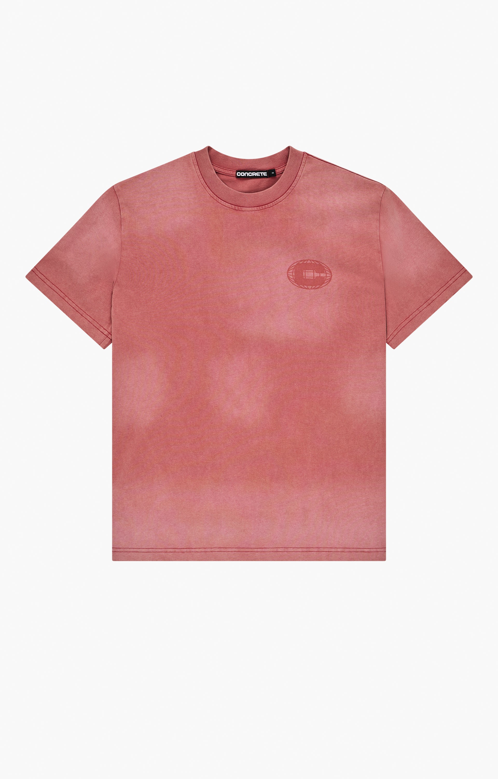 Concrete Sunfade International T-Shirt, Rosso