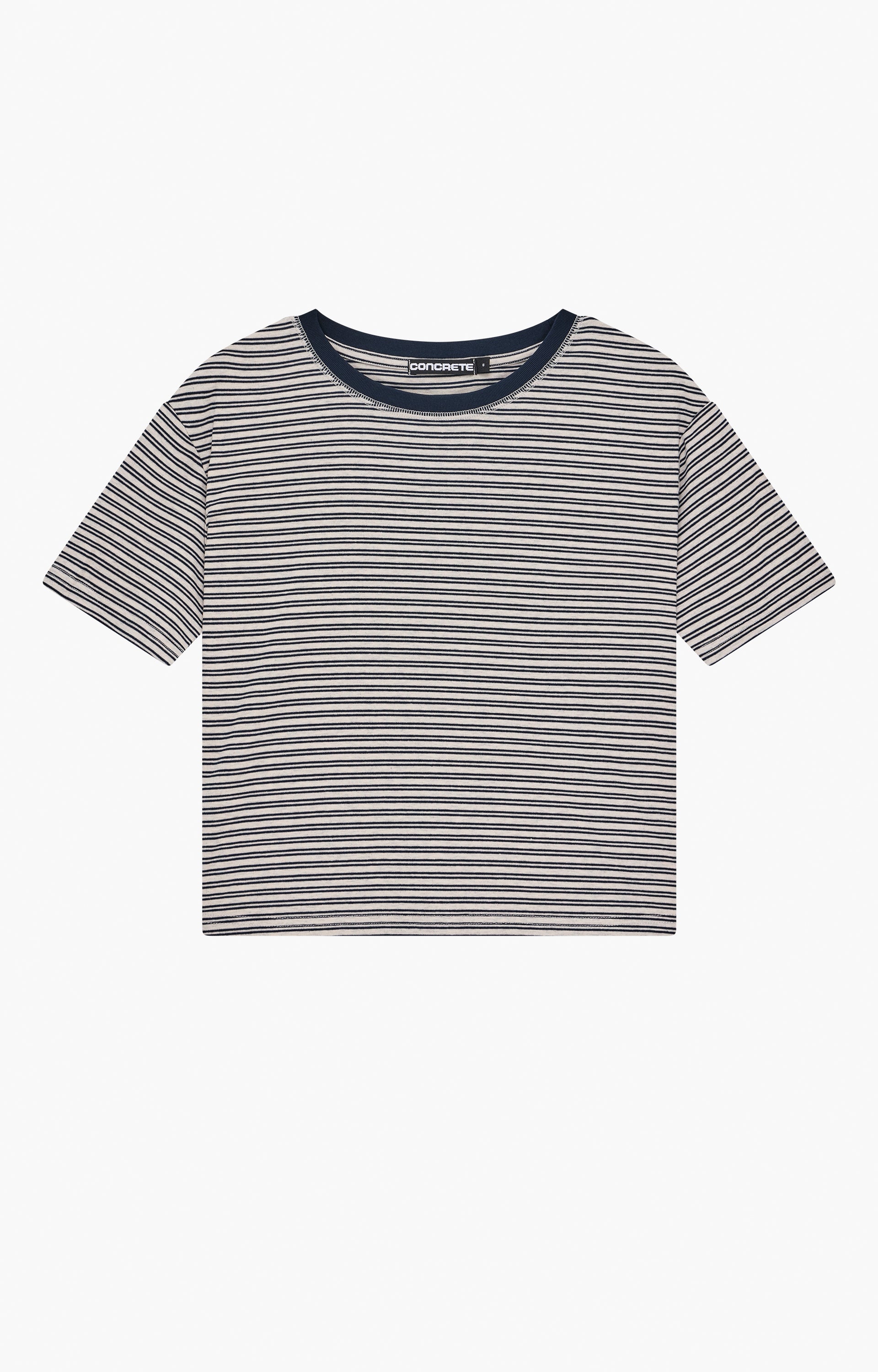 Concrete Youth Linework T-Shirt, Chalk/Navy