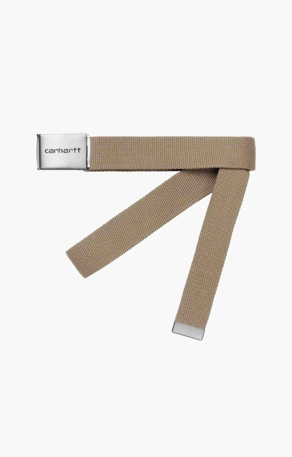 Carhartt WIP Clip Chrome Belt, Leather