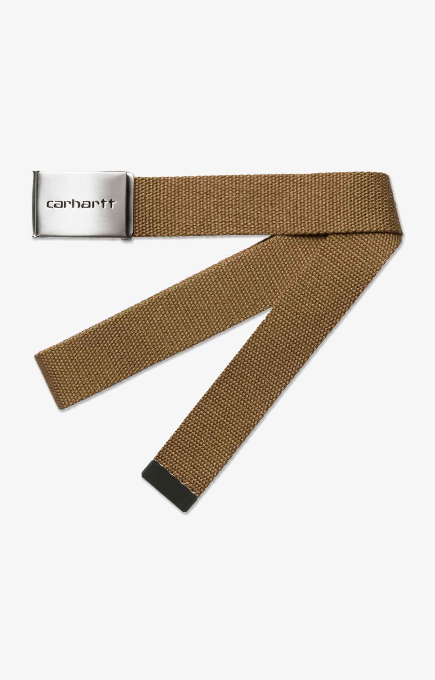 Carhartt WIP Clip Belt Chrome, Hamilton Brown