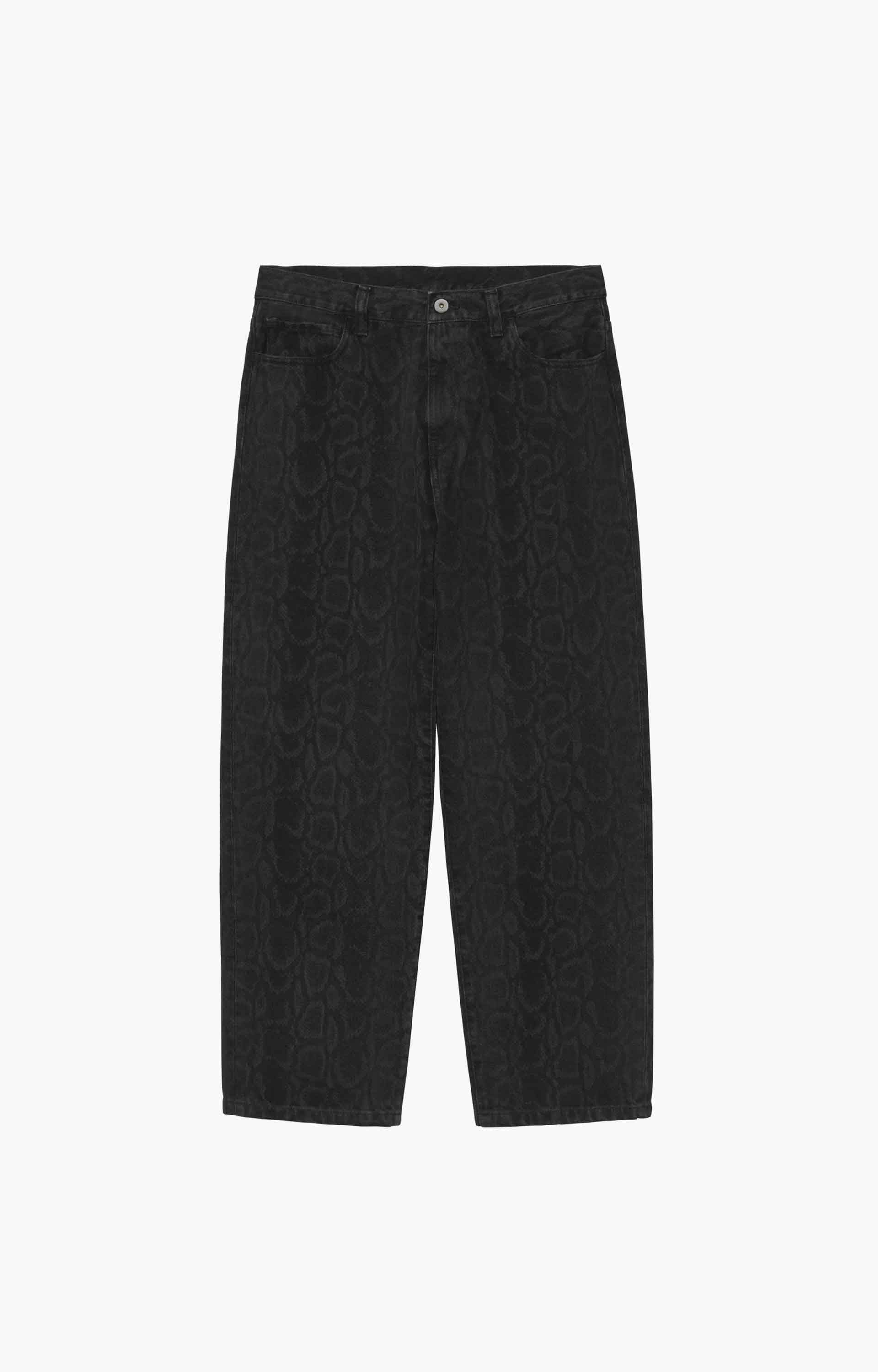 Carhartt WIP Snake Landon Pant, Camo Black Stone Wash