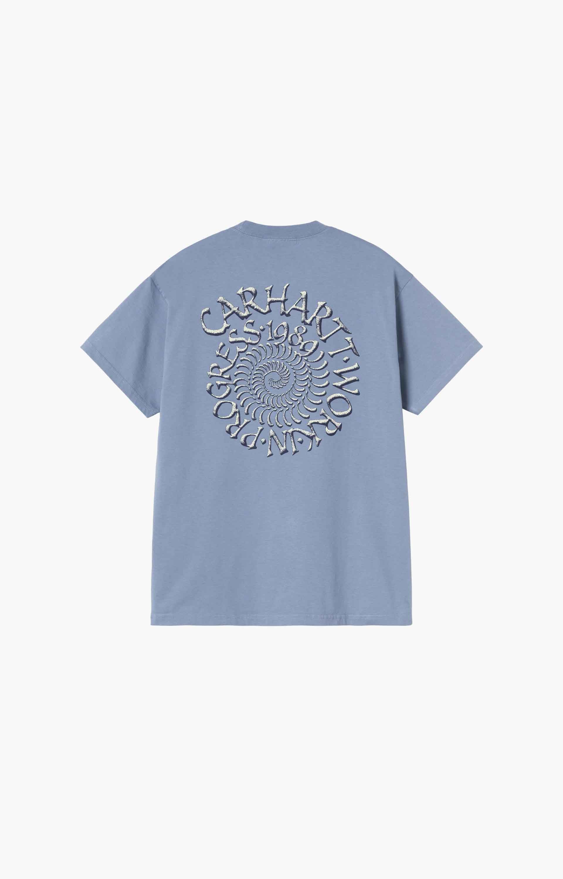 Carhartt WIP Spirals T-Shirt, Gentle Blue