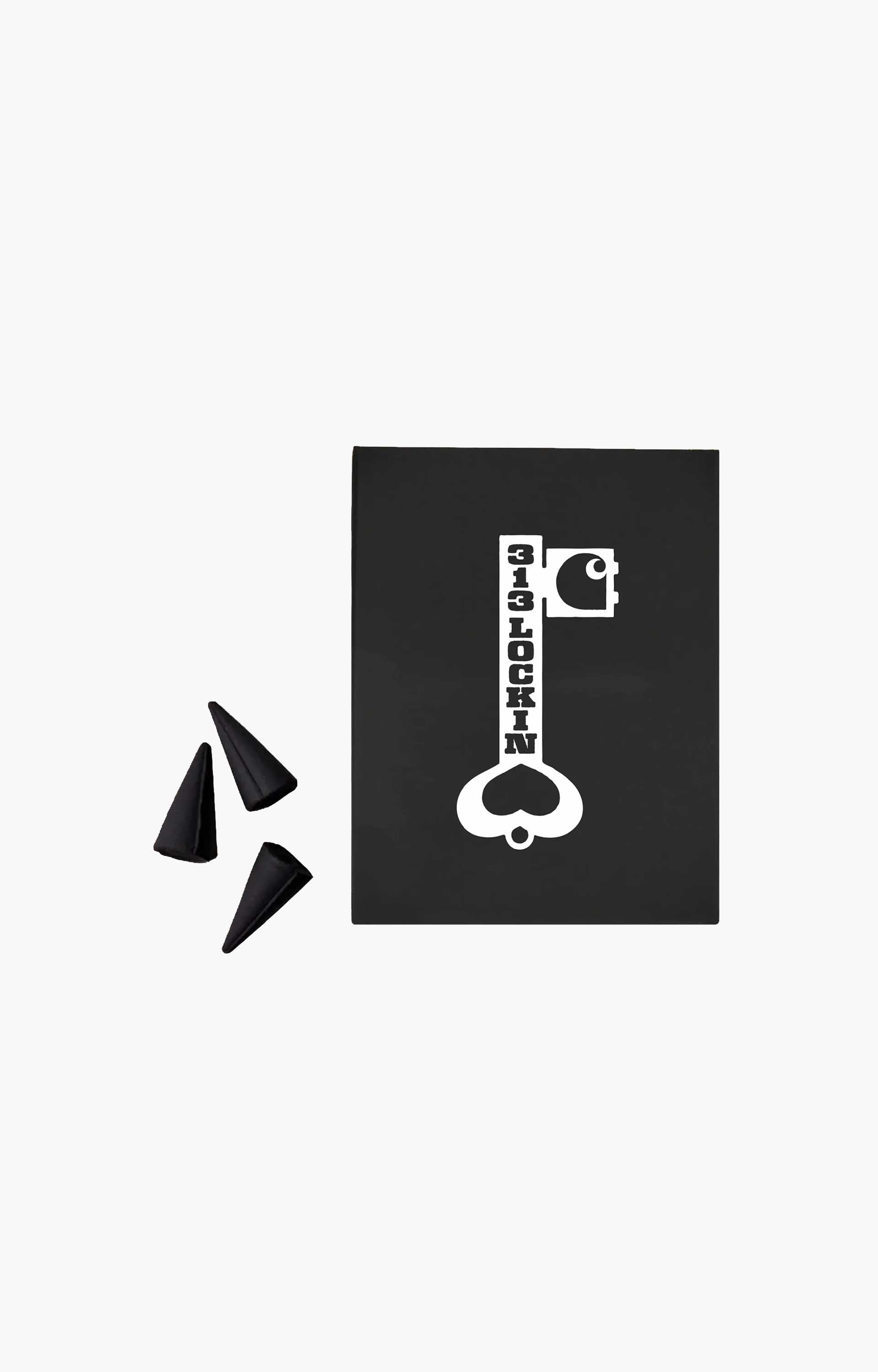 Carhartt WIP Locked Cone Incense, White/Black